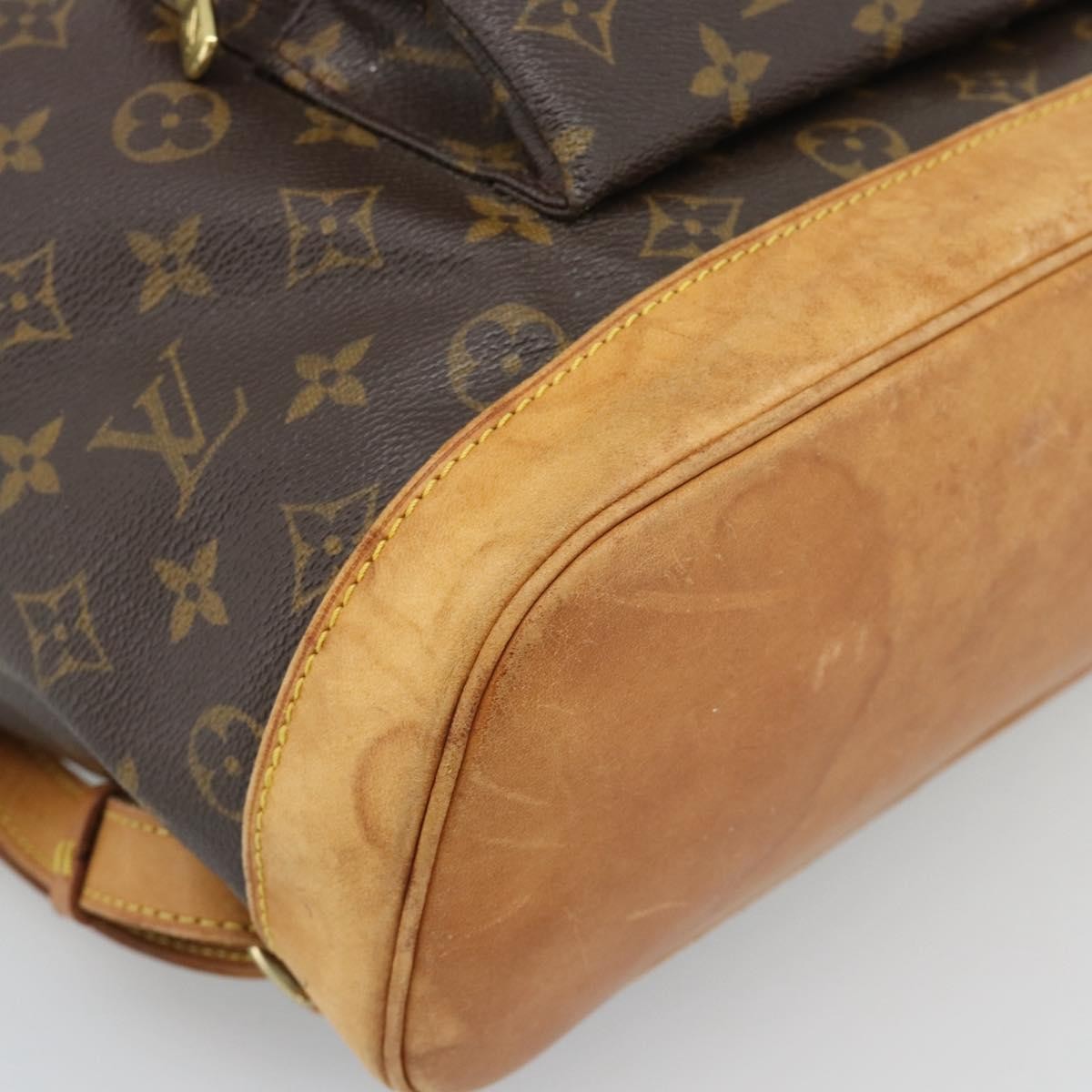 Louis Vuitton Vintage Montsouris Monogram Canvas Brown Canvas Backpack Bag (Pre-Owned)