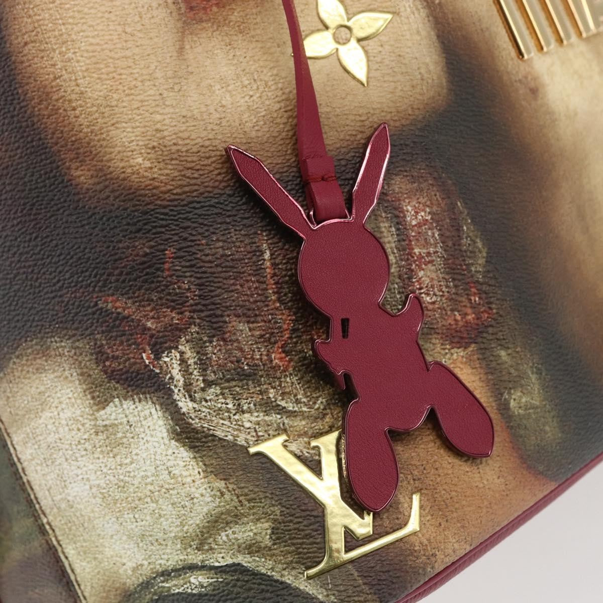 Louis Vuitton Neverfull Nm Limited Edition Jeff Koons Titian Print Canvas Multicolour Canvas Tote Bag Bag (Pre-Owned)