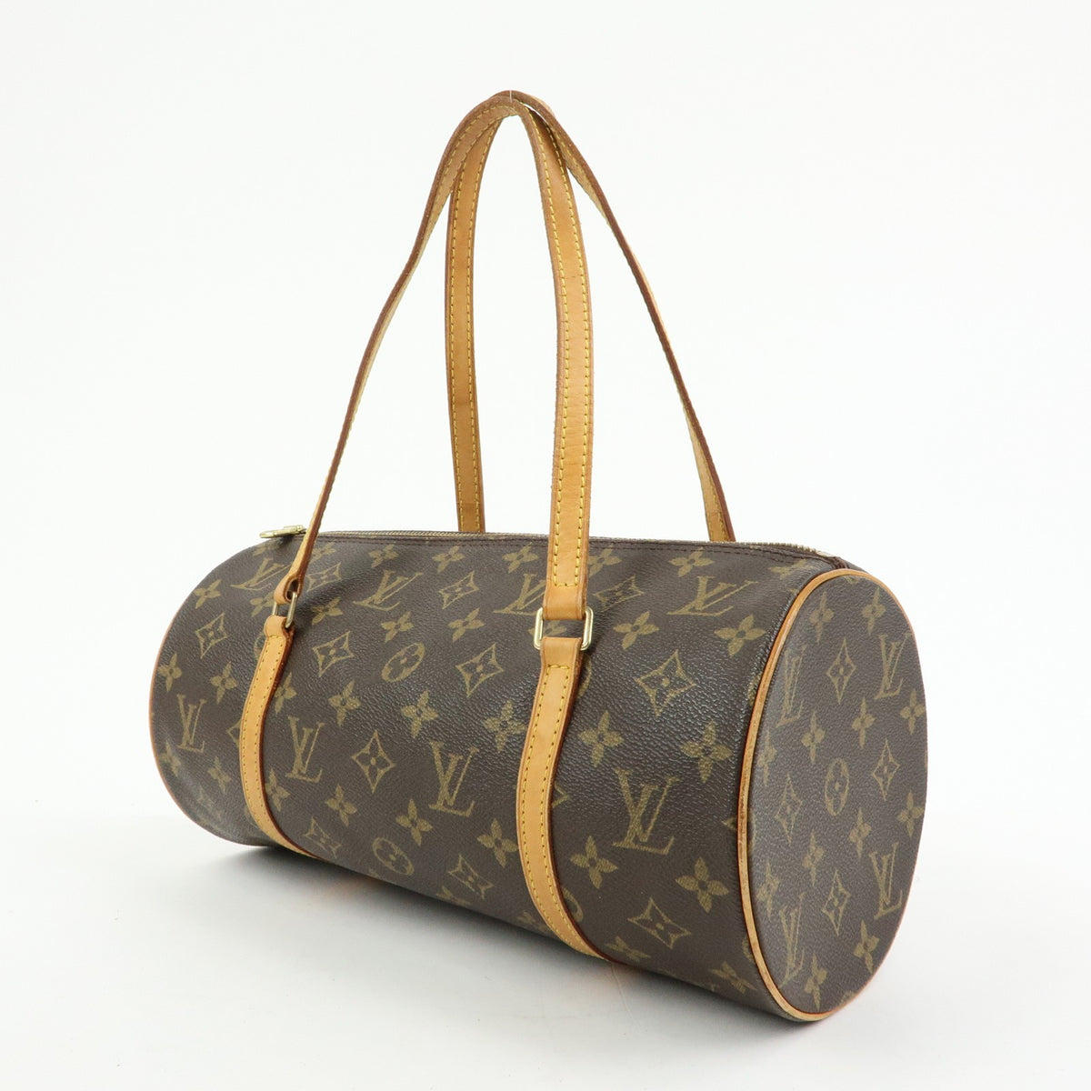 Louis Vuitton Papillon Monogram Canvas Brown Canvas Handbag (Pre-Owned)