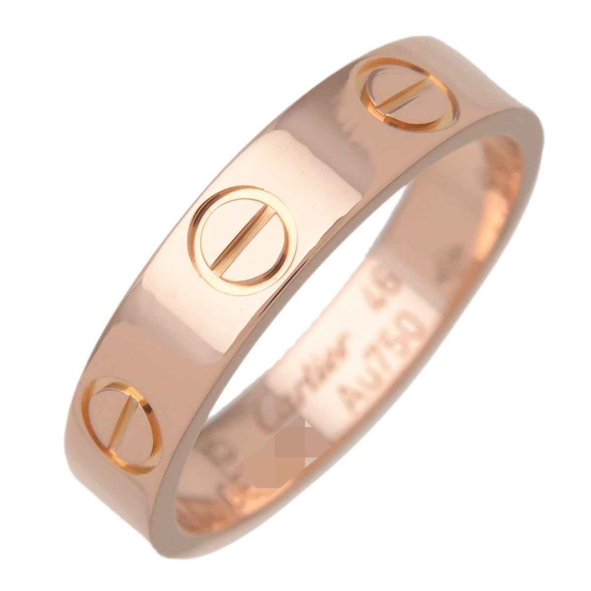 Cartier Love Band 18K Rose Gold Gold Rose_Gold Ring Jewelry (Pre-Owned)
