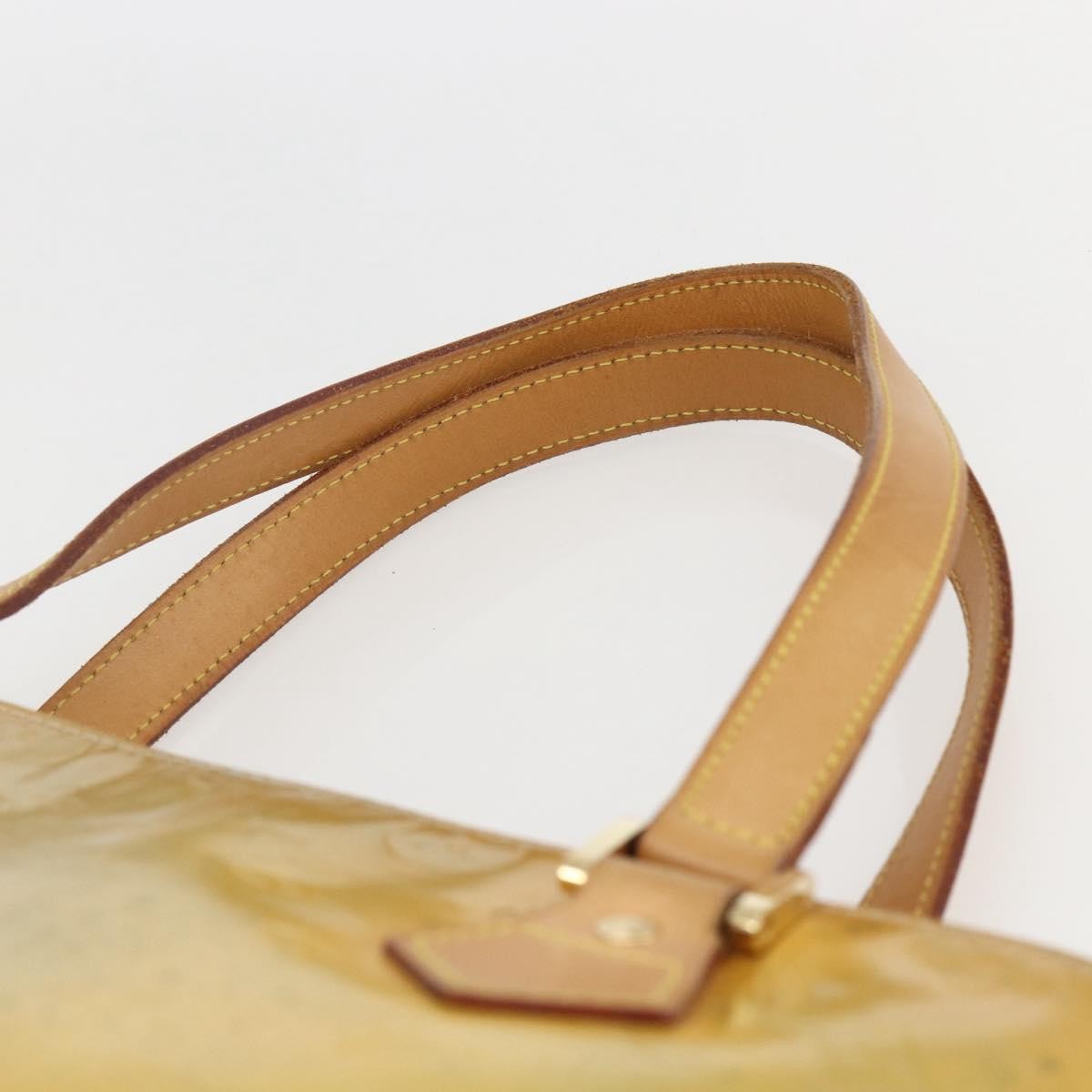 Louis Vuitton Houston Monogram Vernis Beige Patent_Leather Tote Bag Bag (Pre-Owned)