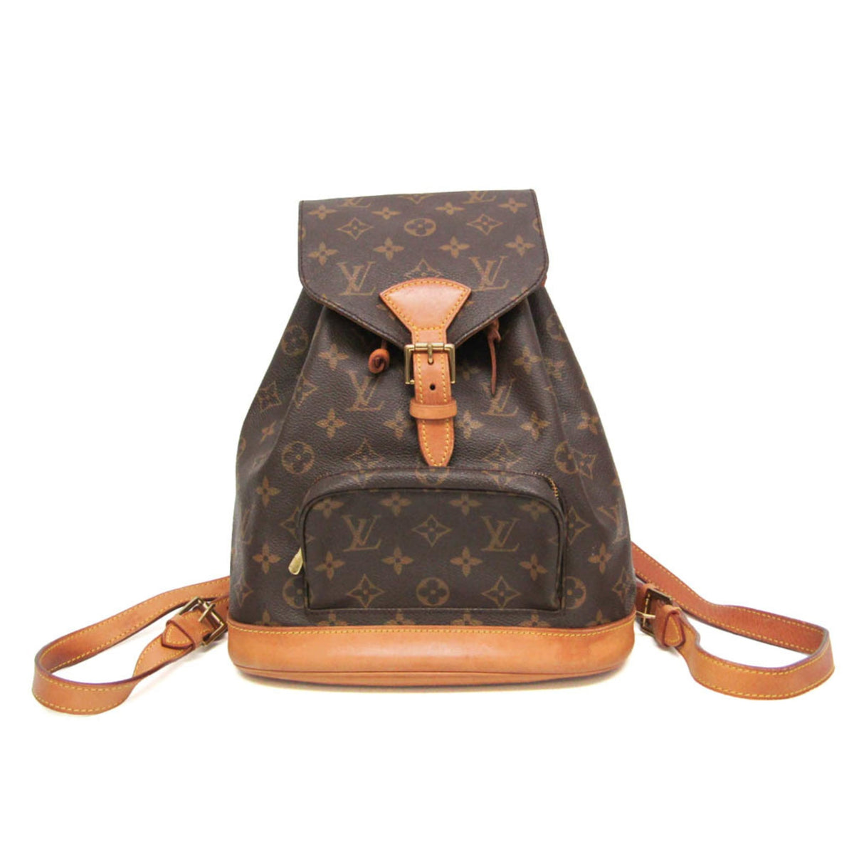 Louis Vuitton Vintage Montsouris Monogram Canvas Brown Canvas Backpack Bag (Pre-Owned)