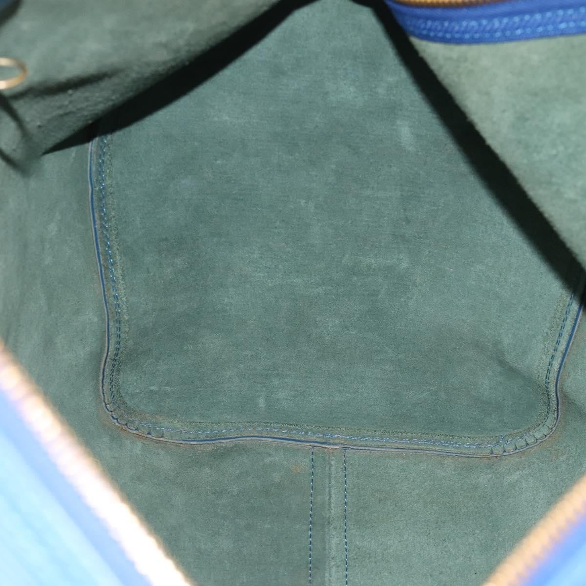 Louis Vuitton Keepall Epi Leather Blue Leather Travel Bag Bag (Pre-Owned)