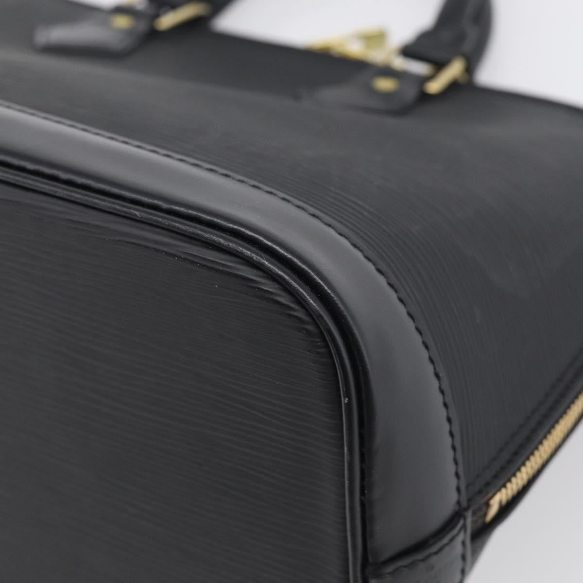 Louis Vuitton Alma Epi Leather Black Leather Handbag (Pre-Owned)