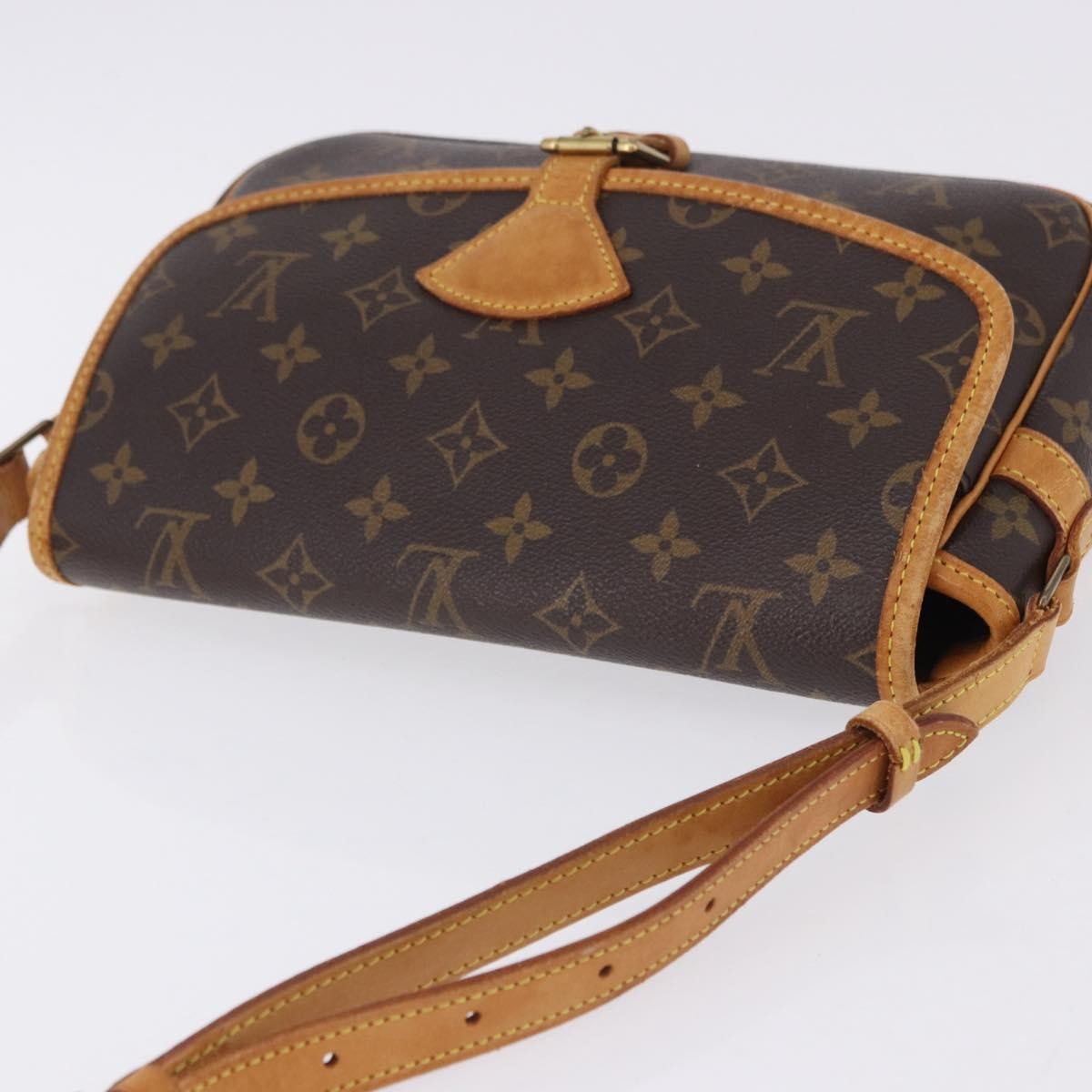 Louis Vuitton Sologne Monogram Brown Canvas Shoulder Bag Bag (Pre-Owned)