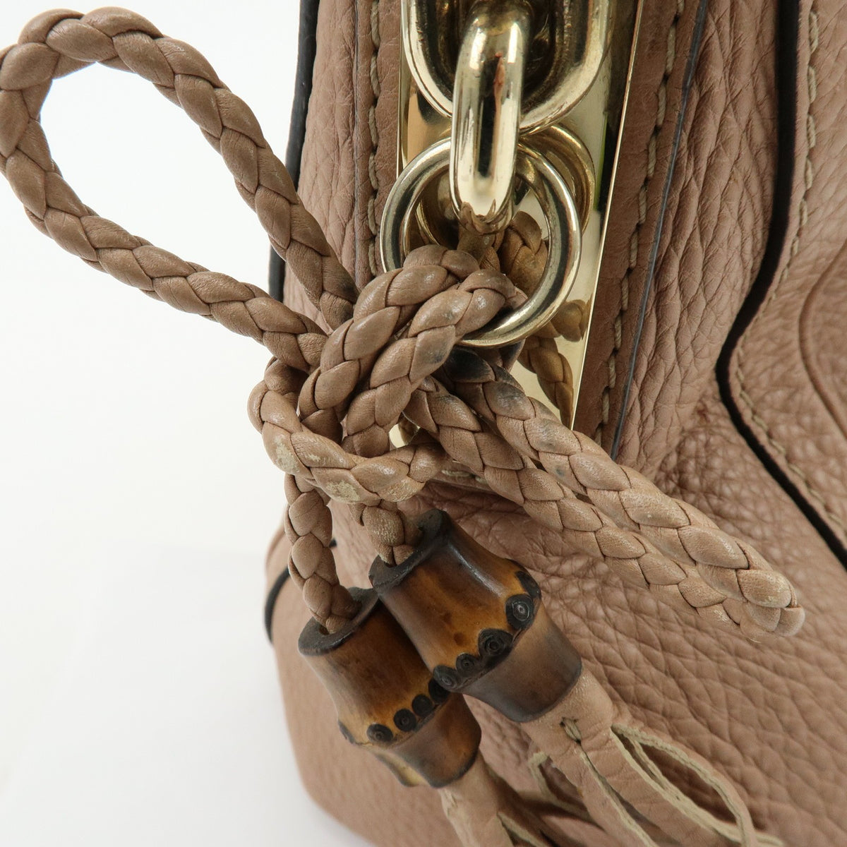 Gucci Bella Hobo Leather Pink Leather Shoulder Bag Bag (Pre-Owned)