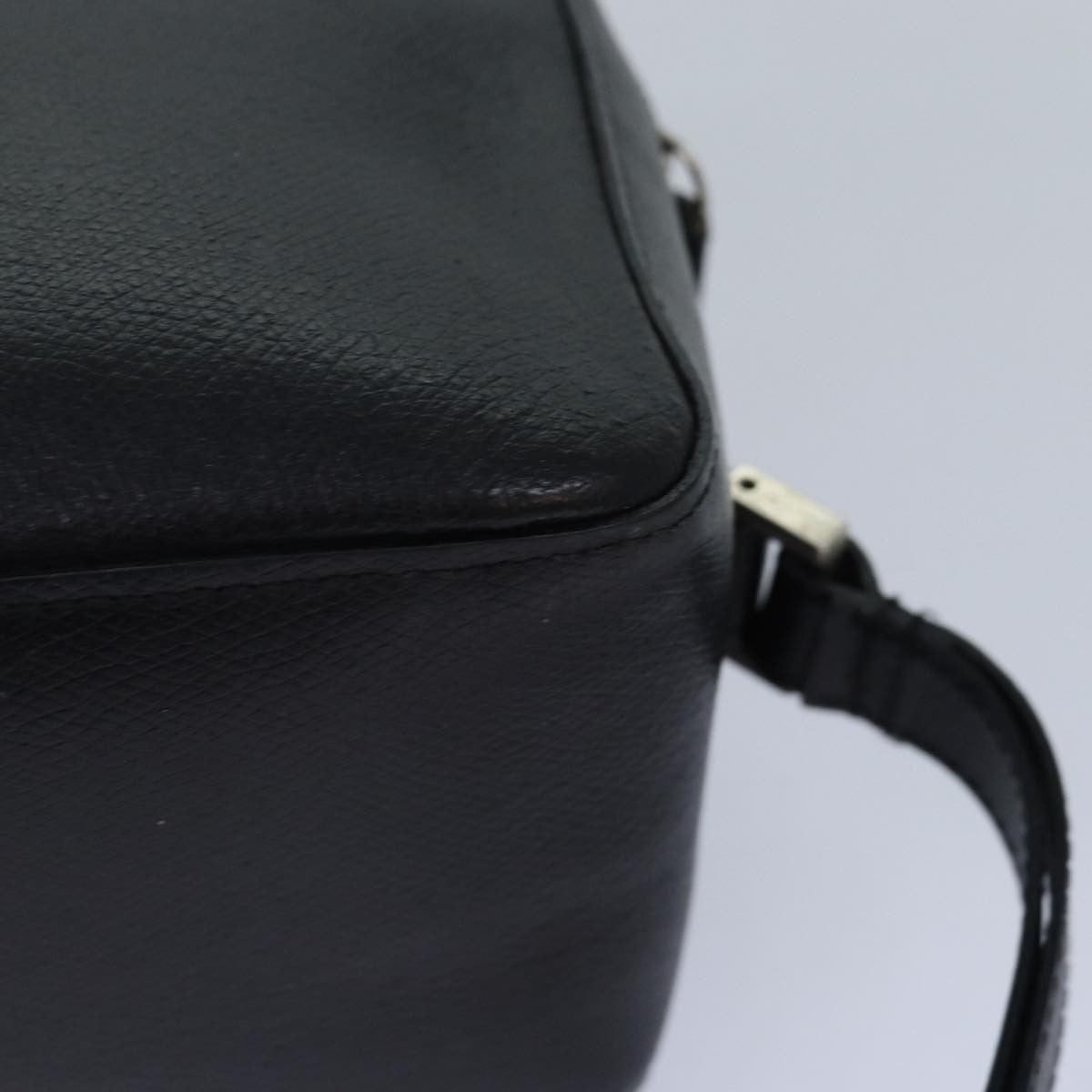 Versace Vintage Clutch Leather Black Leather Clutche & Pouche Bag (Pre-Owned)