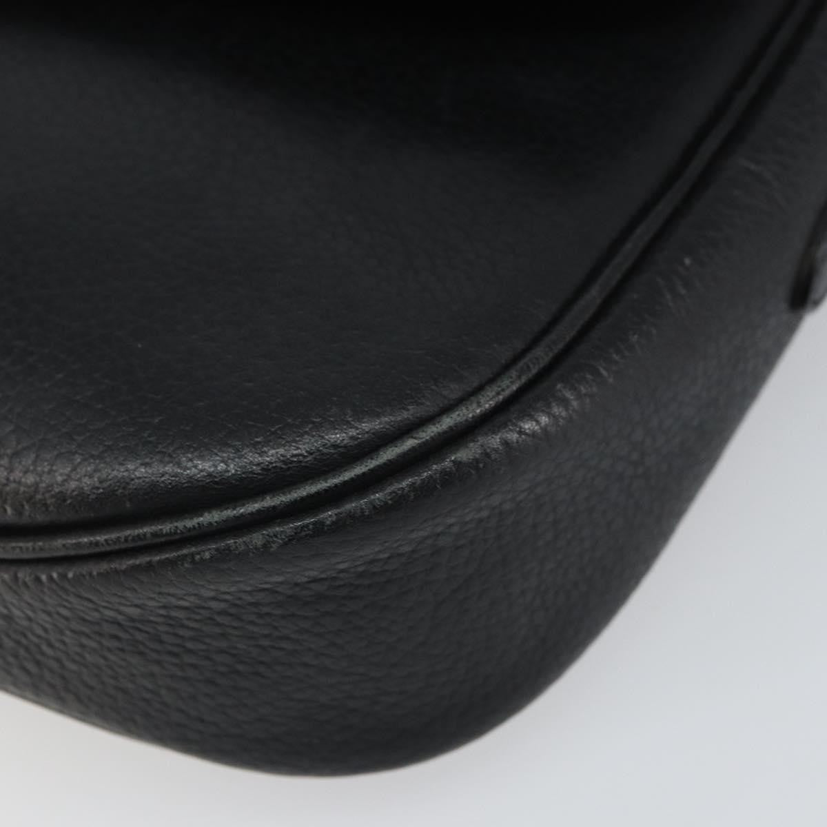 Burberry Vintage Leather Black Leather Shoulder Bag Bag (Pre-Owned)