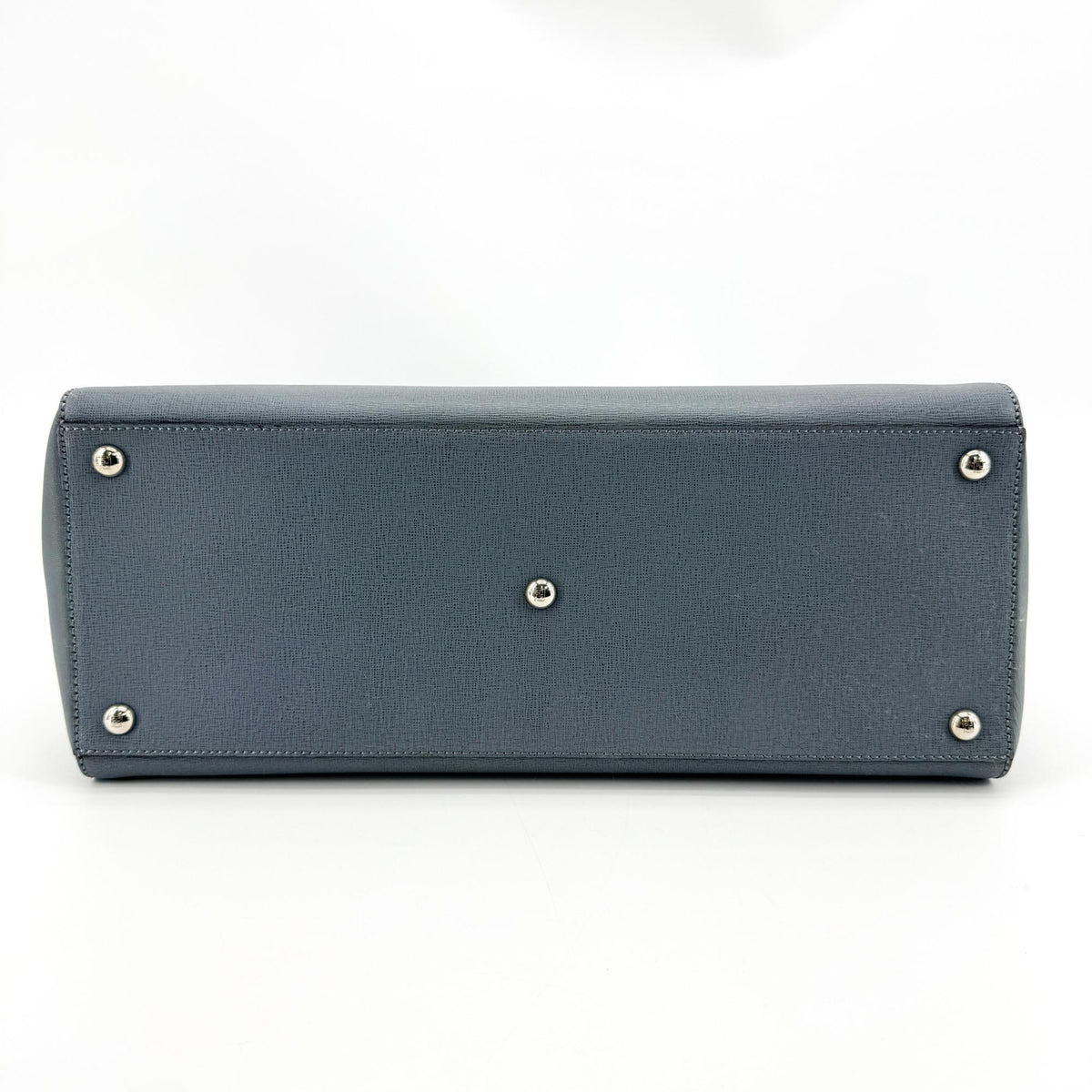 Fendi 2Jours Leather Blue Leather Handbag (Pre-Owned)