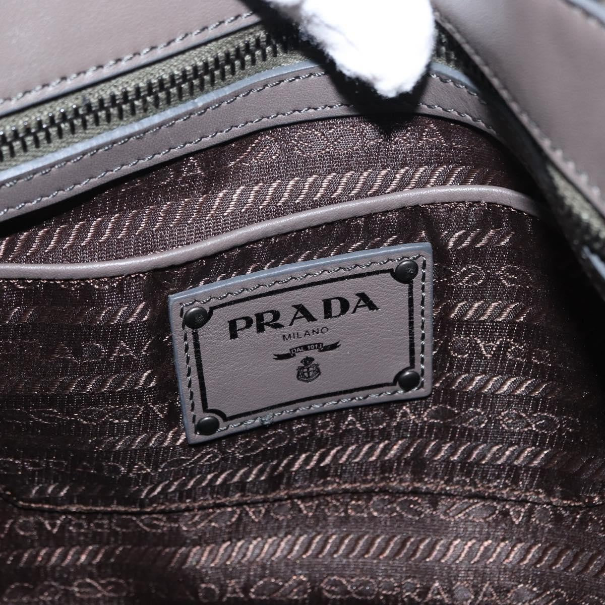 Prada Gaufre Convertible Hobo Tessuto Gray Nylon Shoulder Bag Bag (Pre-Owned)