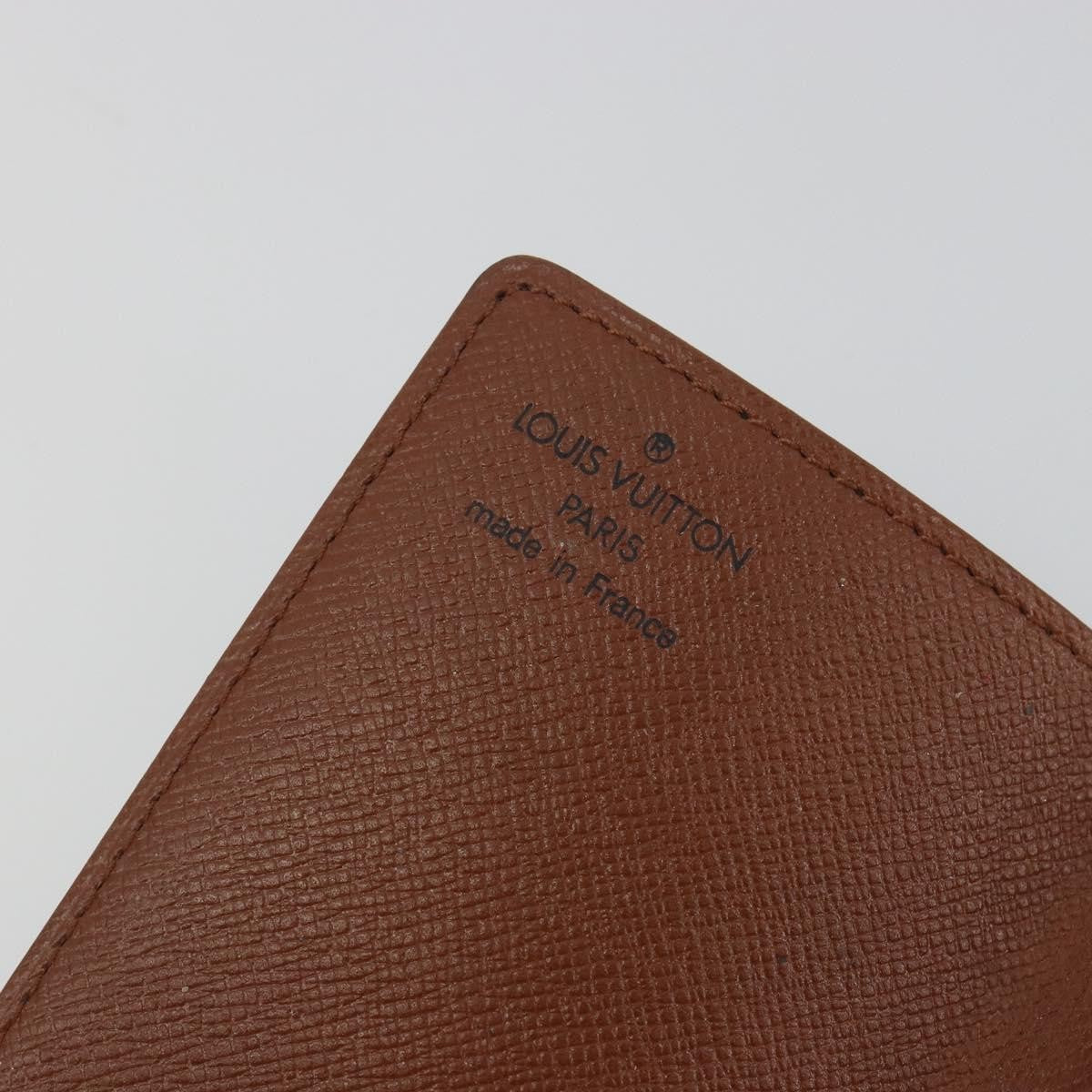 Louis Vuitton Porte Cartes Pression Card Case Monogram Canvas Brown Canvas Card Holders Accessory (Pre-Owned)