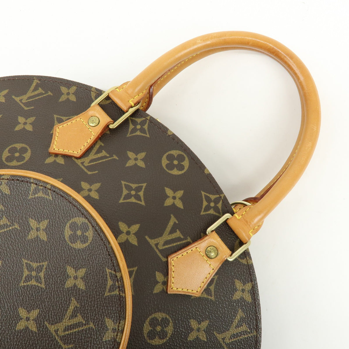 Louis Vuitton Ellipse Monogram Canvas Brown Canvas Handbag (Pre-Owned)