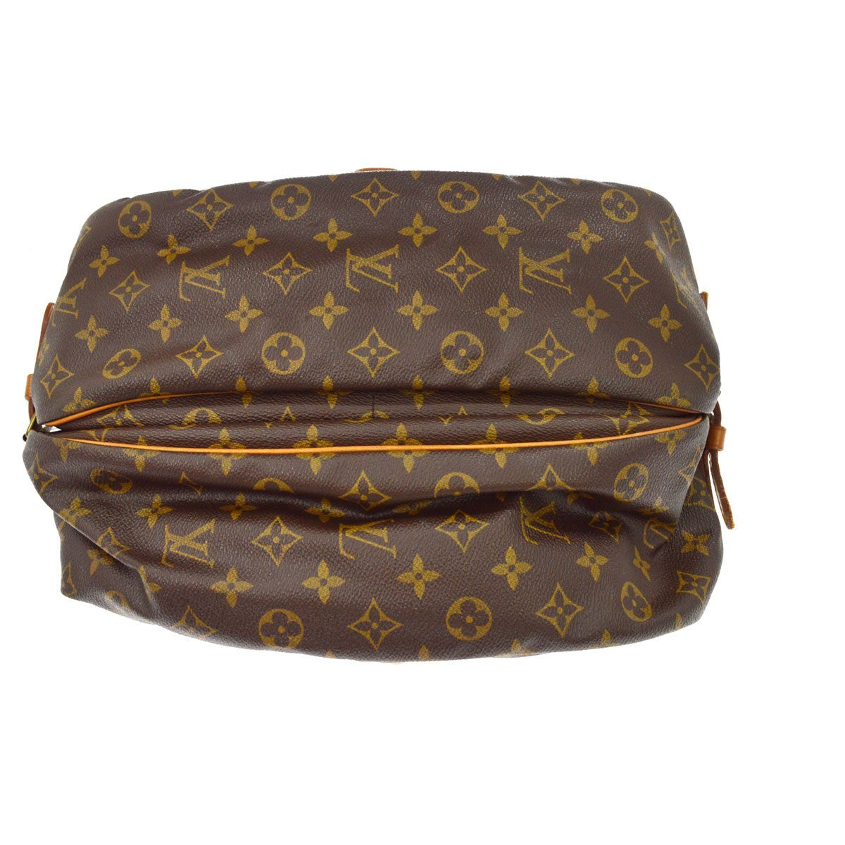 Louis Vuitton Saumur Monogram Canvas Brown Canvas Shoulder Bag Bag (Pre-Owned)