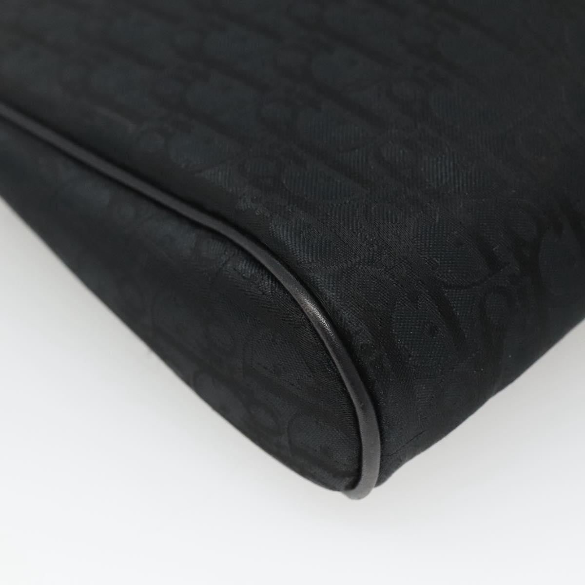 Christian Dior Trotter Diorissimo Canvas Black Canvas Clutche & Pouche Bag (Pre-Owned)