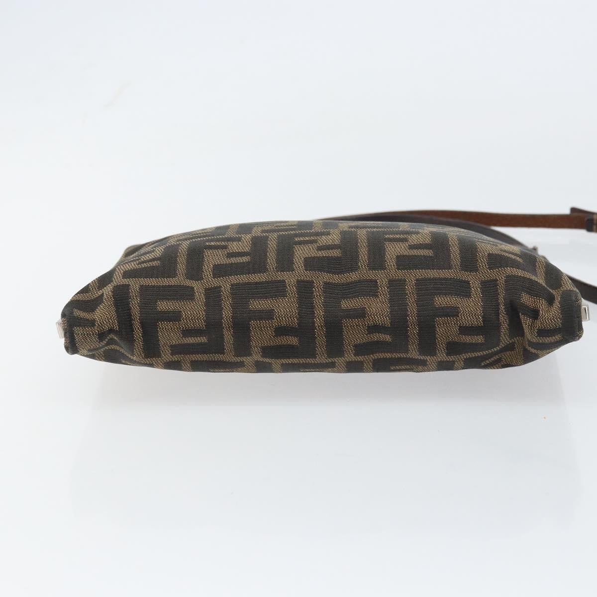 Fendi Vintage Shoulderbag Canvas Brown Canvas Shoulder Bag Bag (Pre-Owned)