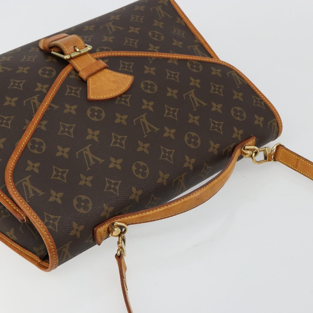 Louis Vuitton Beverly Monogram Canvas Brown Canvas Briefcase Bag (Pre-Owned)
