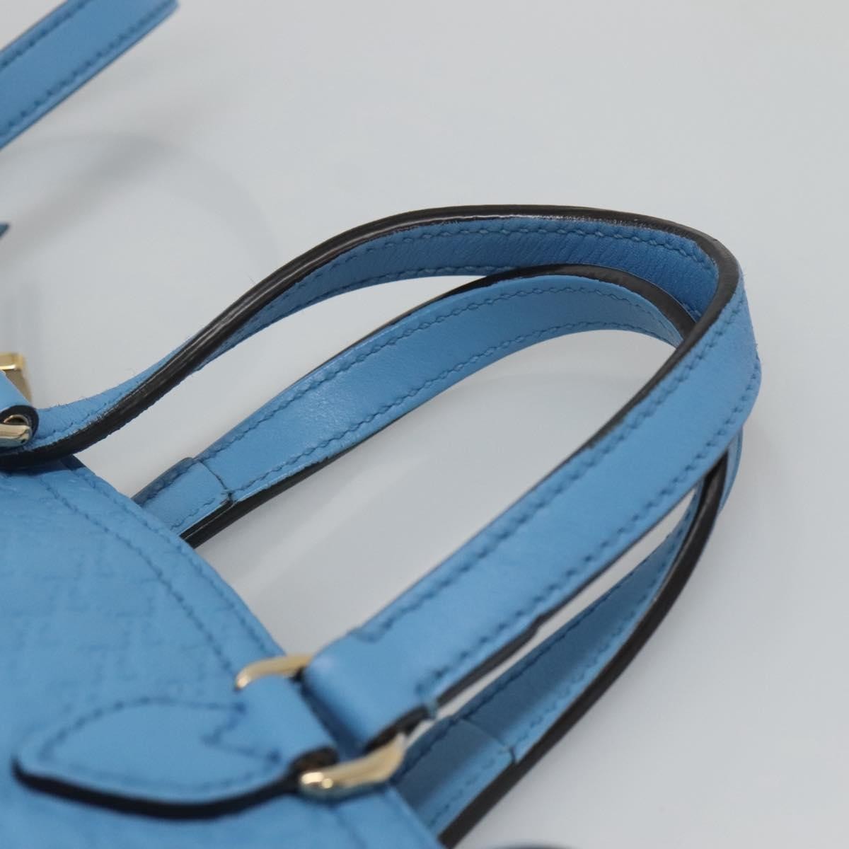 Gucci Bree Convertible Tote Microguccissima Leather Blue Leather Tote Bag Bag (Pre-Owned)