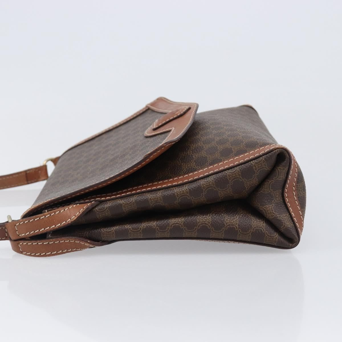 Celine Vintage Macadam Canvas Brown Canvas Backpack Bag (Pre-Owned)