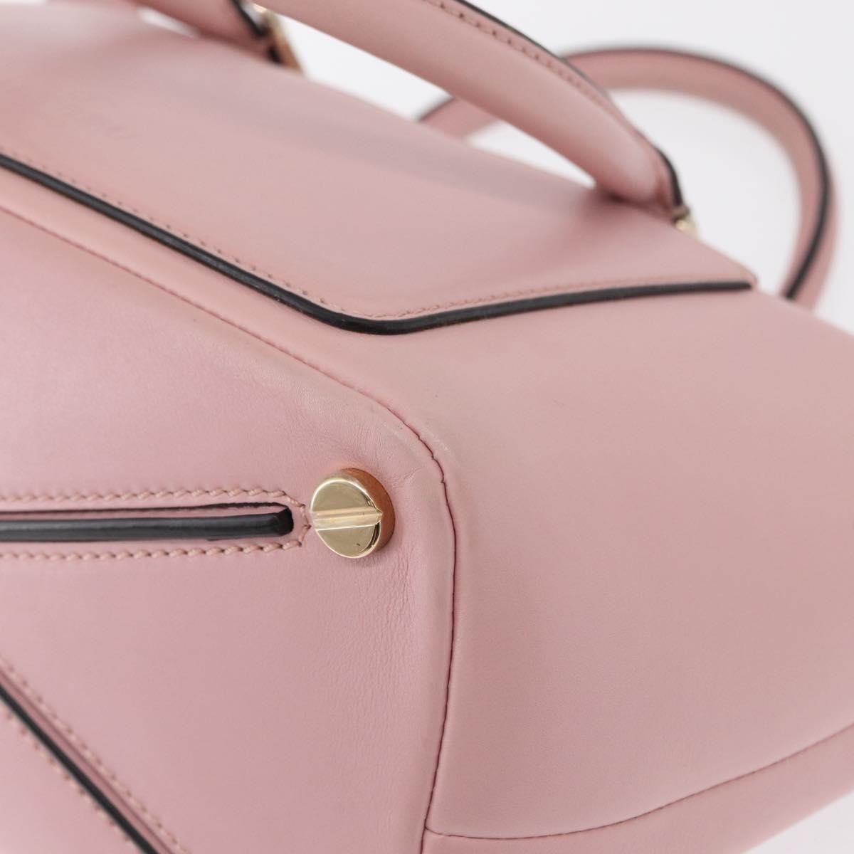 Valentino Garavani Demilune Flap Satchel Leather Pink Leather Handbag (Pre-Owned)