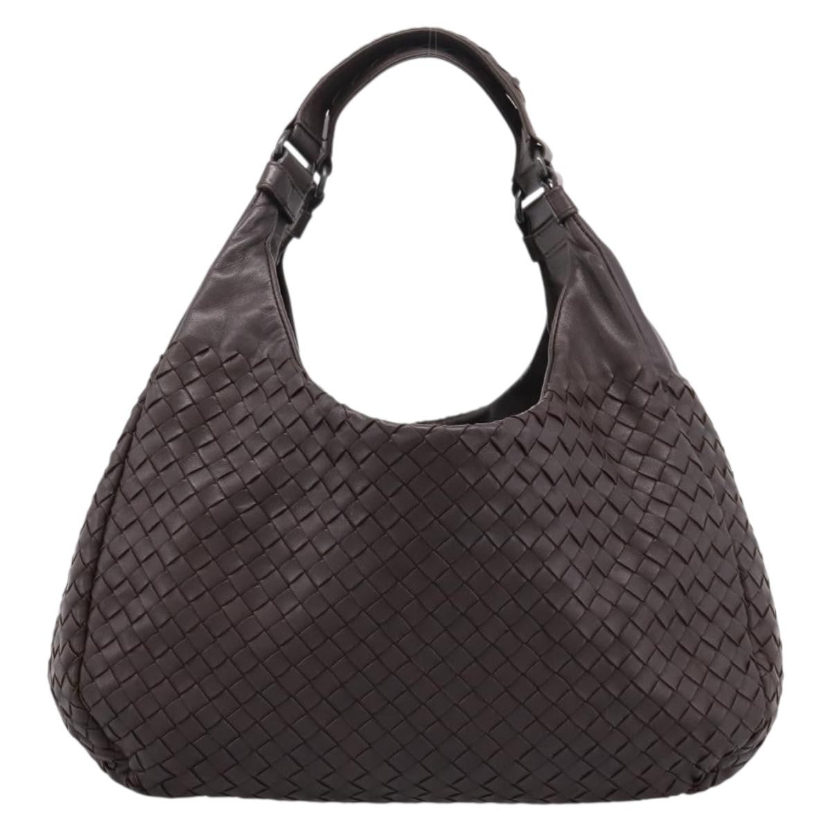 Bottega Veneta Campana Hobo Intrecciato Nappa Brown Leather Shoulder Bag Bag (Pre-Owned)