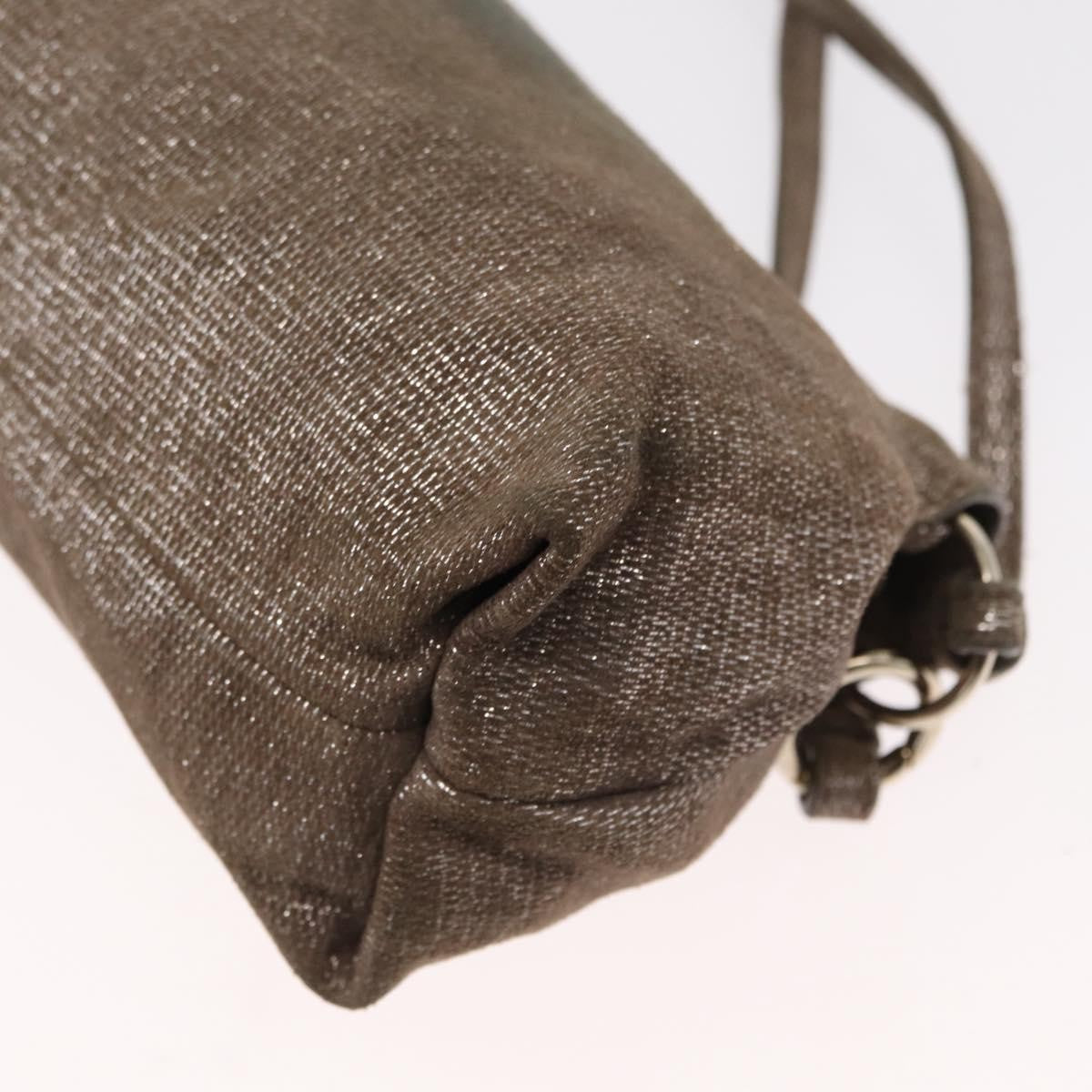 Chloe Lily Canvas Silver Canvas Handbag (Pre-Owned)
