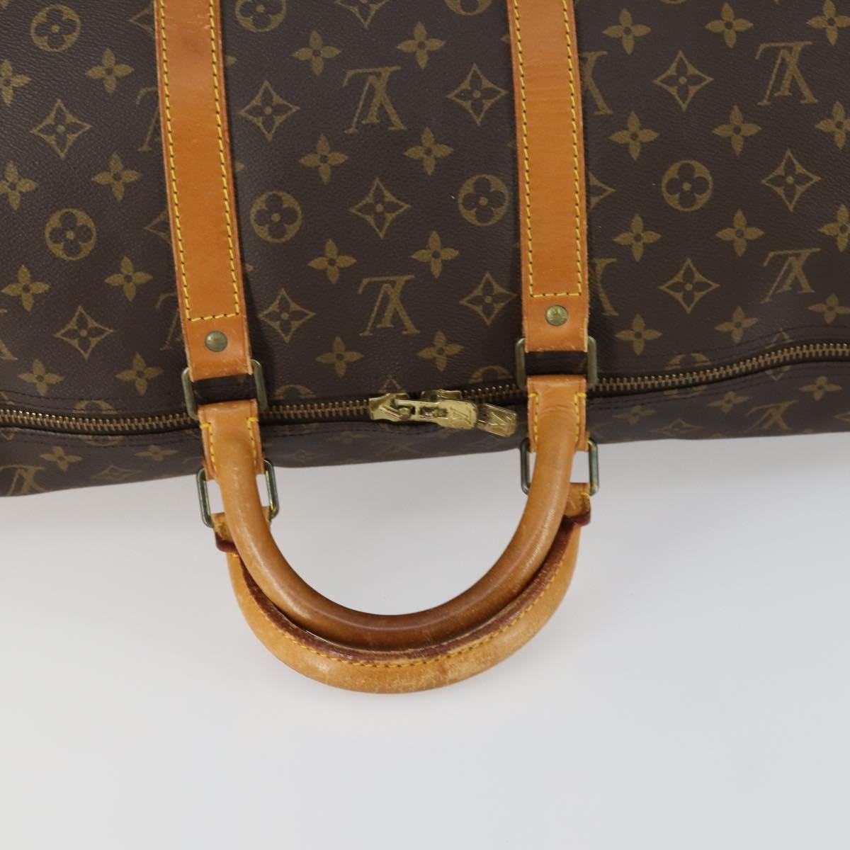 Louis Vuitton Keepall Monogram Canvas Brown Canvas Travel Bag Bag (Pre-Owned)