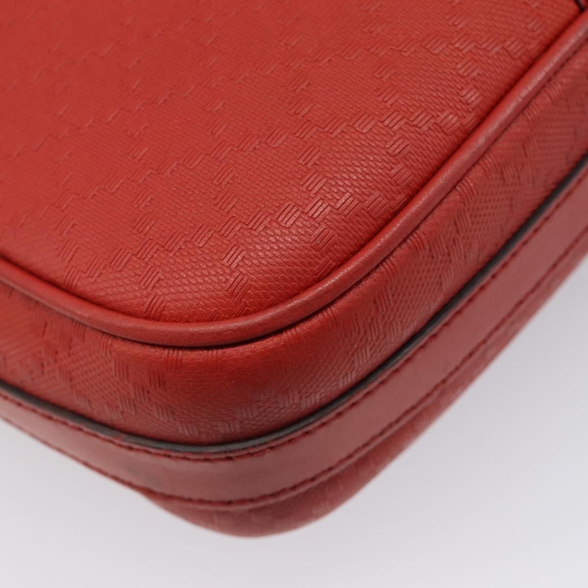 Gucci Bright Convertible Diamante Leather Red Leather Briefcase Bag (Pre-Owned)