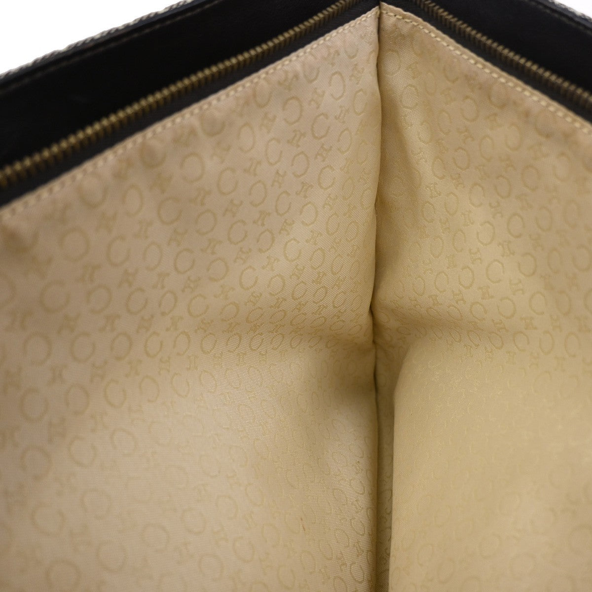 Celine Vintage Macadam Shopper Coated Canvas Brown Canvas Tote Bag Bag (Pre-Owned)