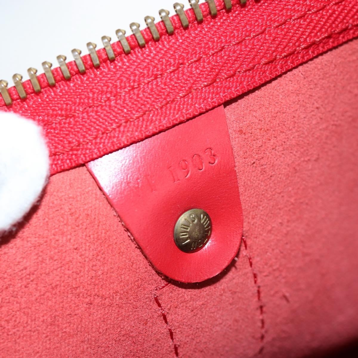 Louis Vuitton Keepall Epi Red Leather Travel Bag Bag (Pre-Owned)