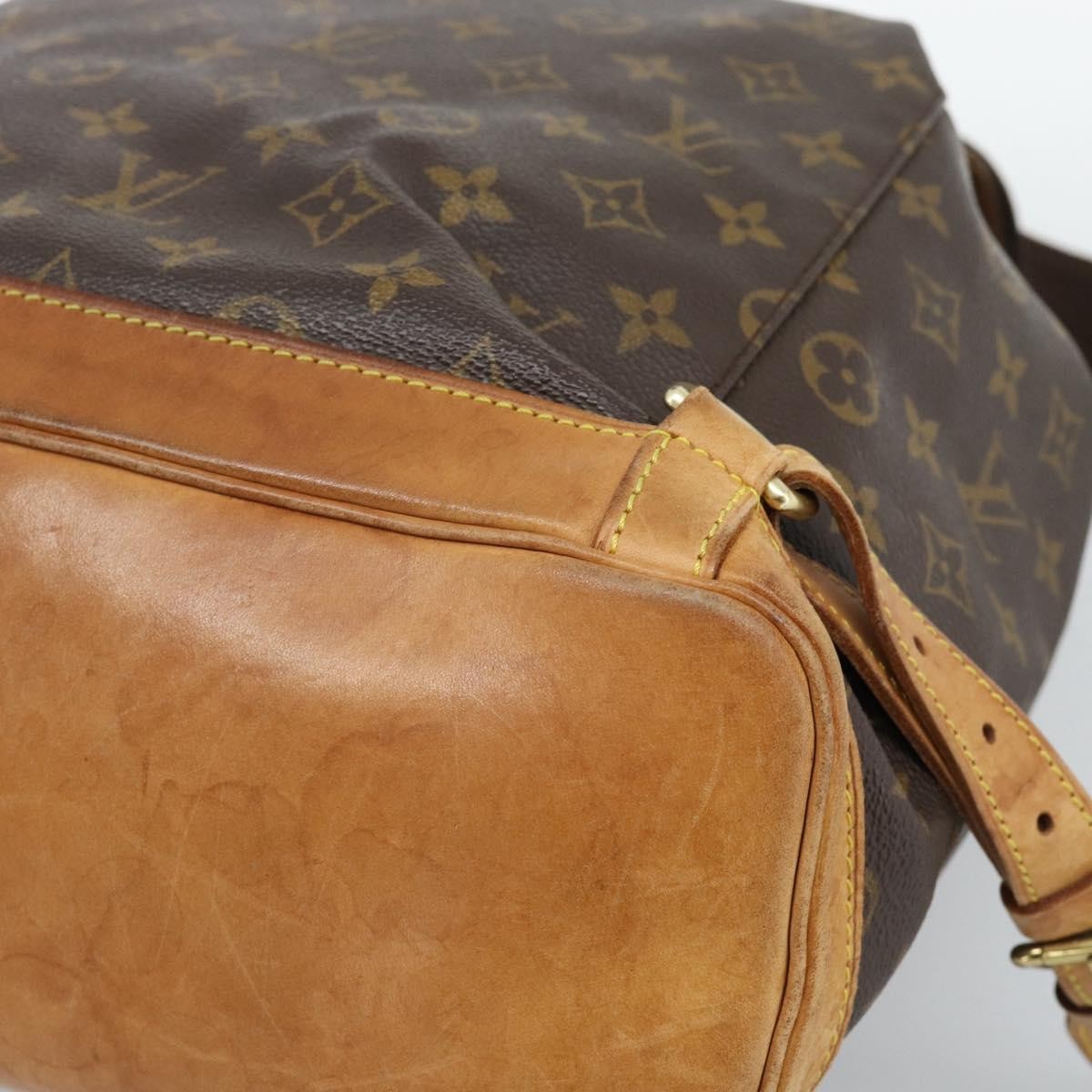 Louis Vuitton Vintage Montsouris Monogram Canvas Brown Canvas Backpack Bag (Pre-Owned)
