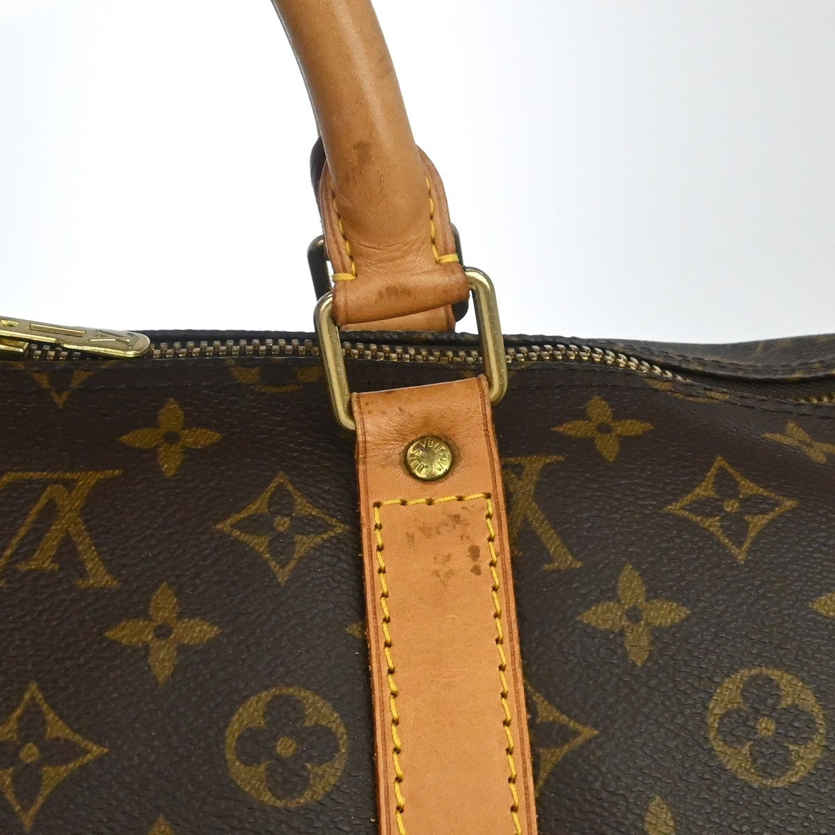 Louis Vuitton Keepall Monogram Canvas Brown Canvas Travel Bag Bag (Pre-Owned)
