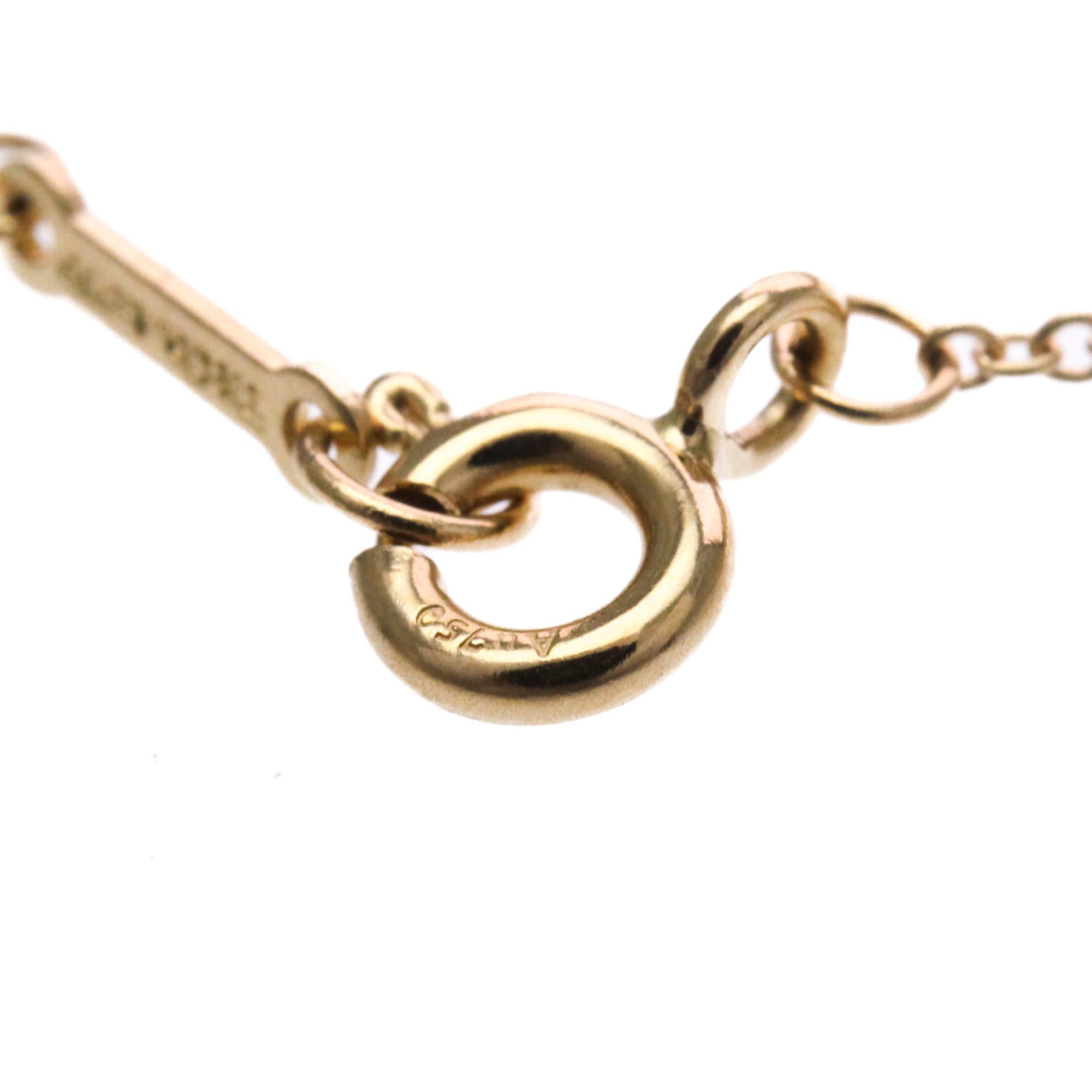Tiffany & Co. Paloma Picasso Olive Leaf Pendant 18K Rose Gold With Diamond Gold Pink_Gold Necklace Jewelry (Pre-Owned)