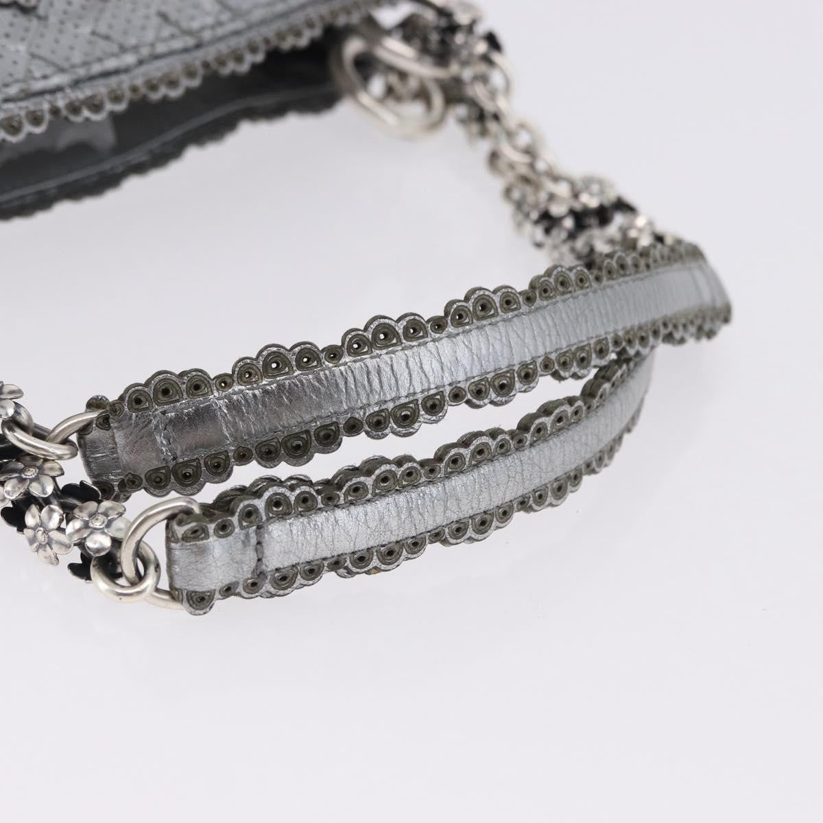 Bottega Veneta Intrecciato Shoulder Leather Silver Leather Shoulder Bag Bag (Pre-Owned)