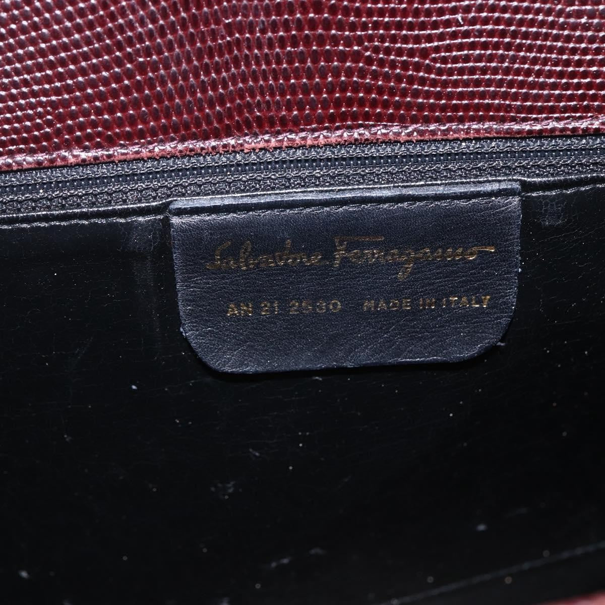 Salvatore Ferragamo Vala Tote Leather Brown Leather Tote Bag Bag (Pre-Owned)