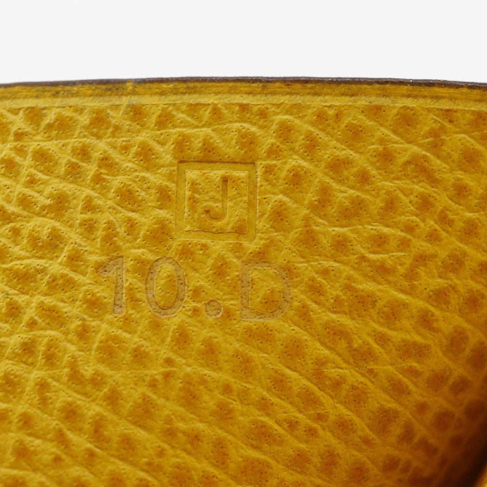 Hermes Bearn Epsom Yellow Leather Wallets Accessory (Pre-Owned)