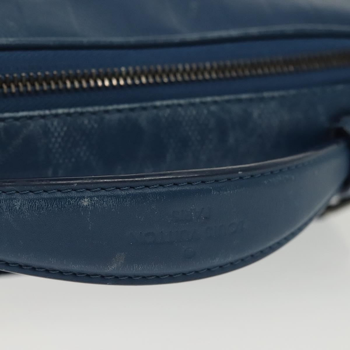 Louis Vuitton Ambler Damier Infini Leather Blue Leather Shoulder Bag Bag (Pre-Owned)