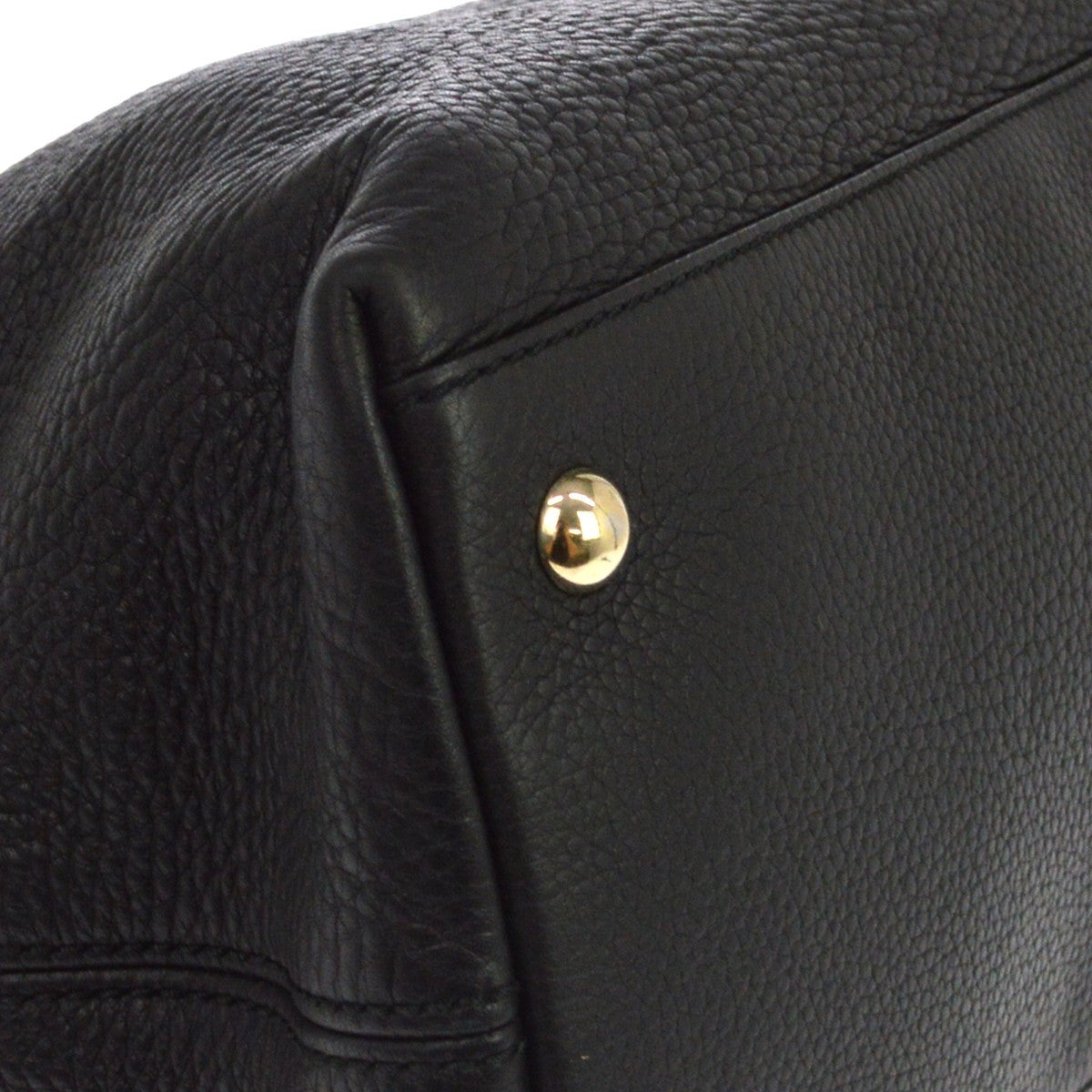 Gucci Soho Working Leather Black Leather Tote Bag Bag (Pre-Owned)