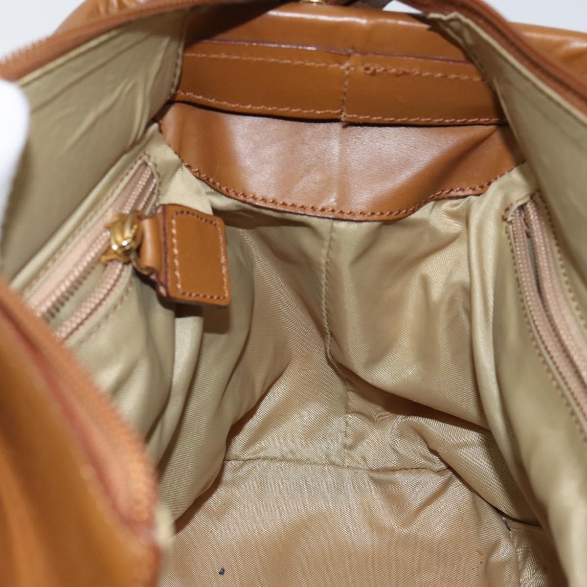 Celine Tote Nylon Brown Nylon Tote Bag Bag (Pre-Owned)