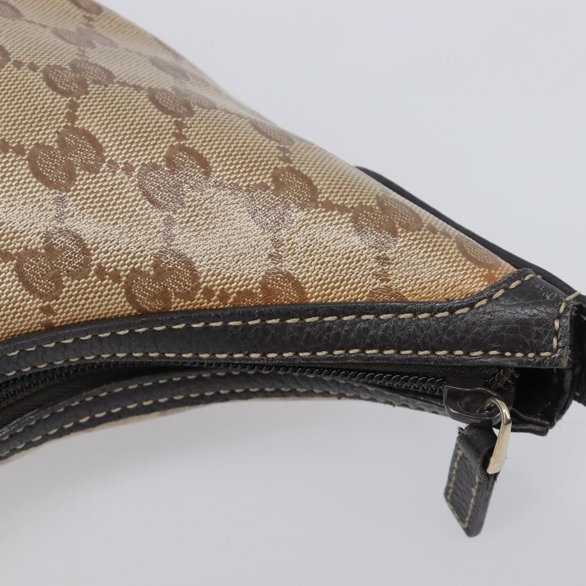 Gucci Nice Hobo Patent Canvas Beige Canvas Shoulder Bag Bag (Pre-Owned)