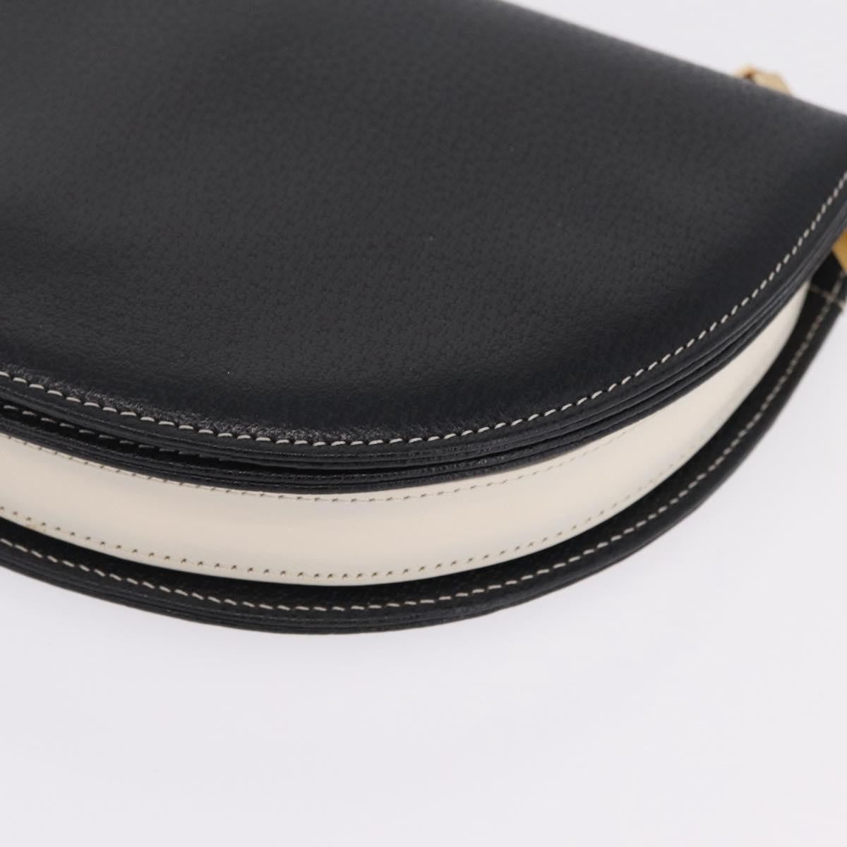 Fendi Shoulder Leather Black Leather Shoulder Bag Bag (Pre-Owned)
