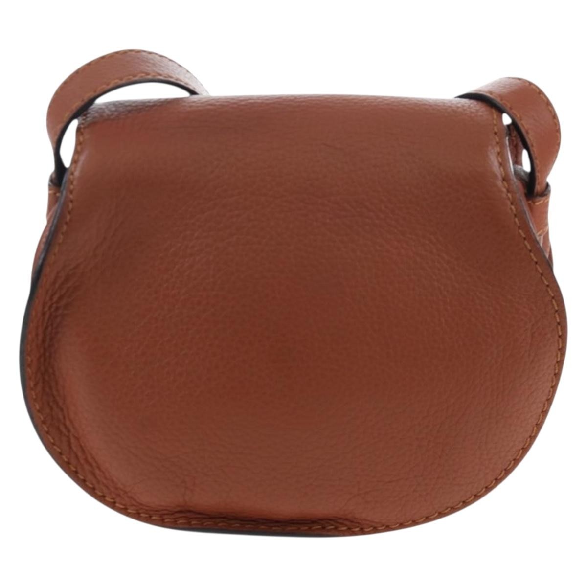 Chloe Marcie Leather Brown Leather Crossbody Bag Bag (Pre-Owned)