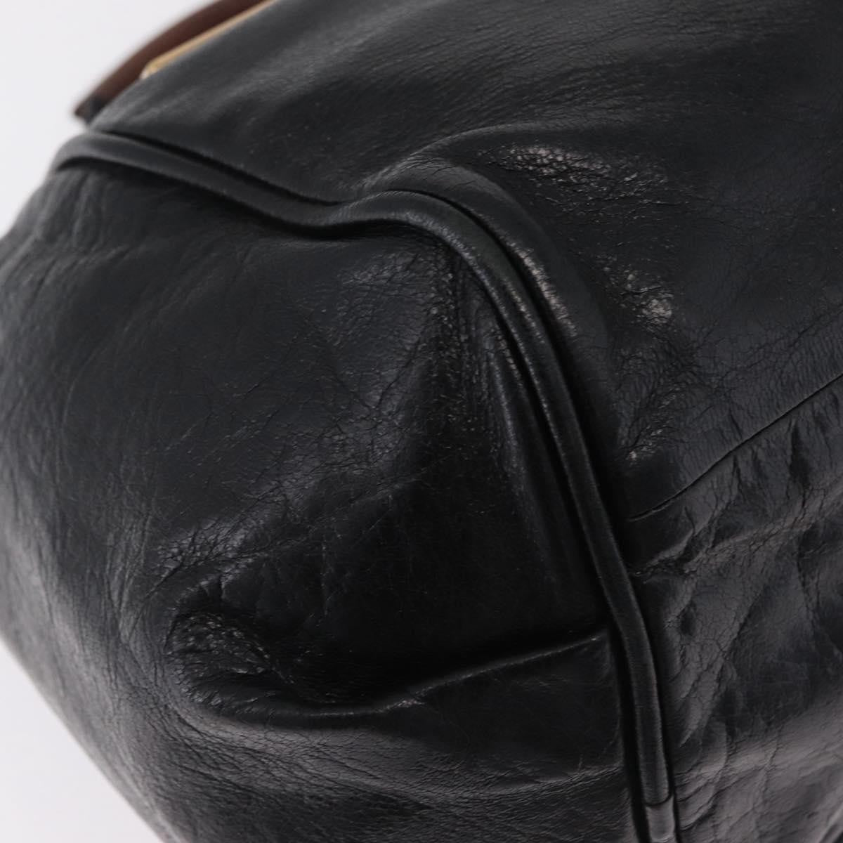 Chloe Ethel Leather Black Leather Handbag (Pre-Owned)