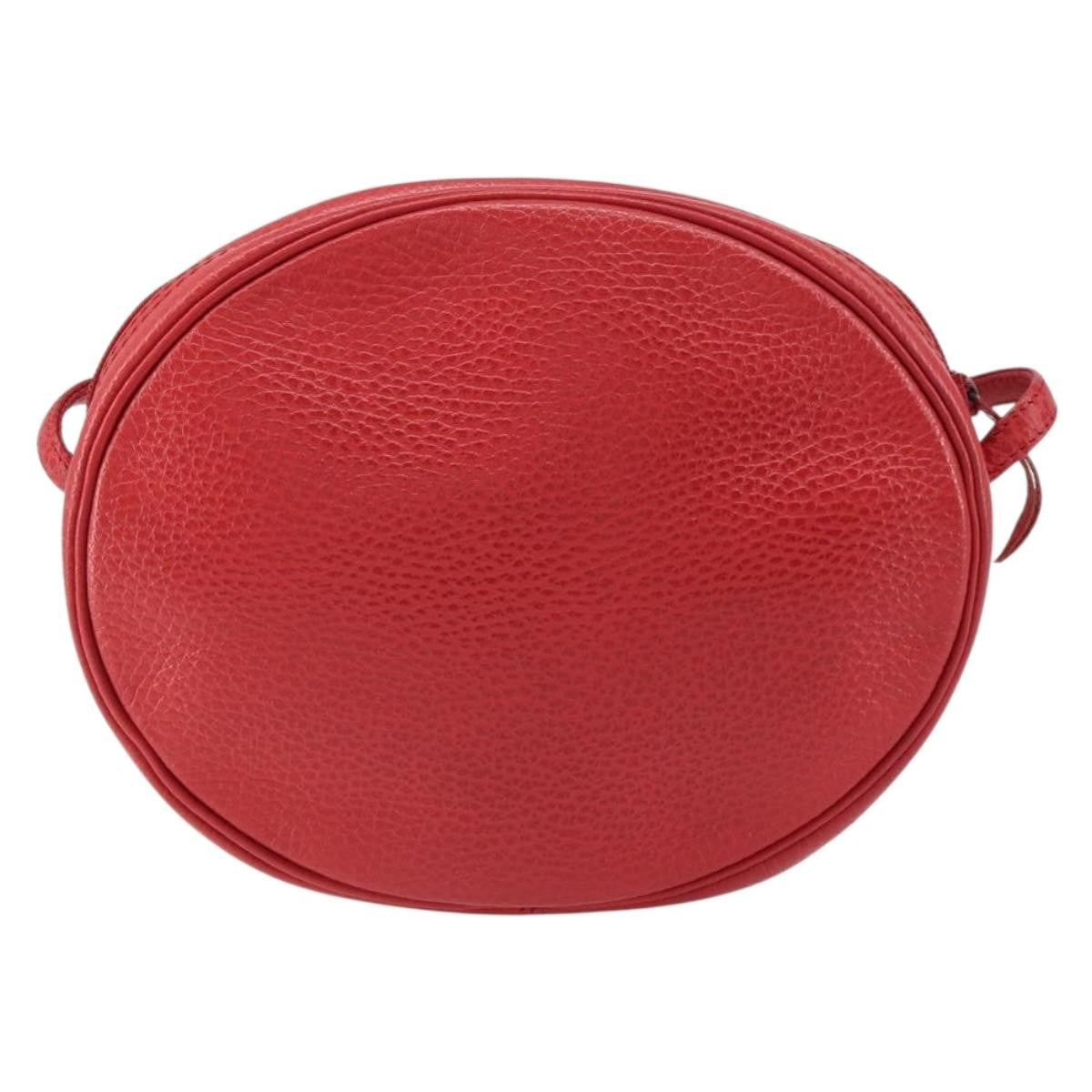 Christian Dior Vintage Leather Red Leather Shoulder Bag Bag (Pre-Owned)