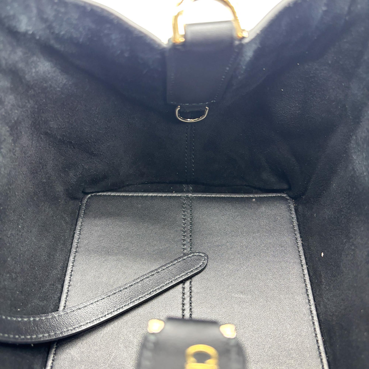 Christian Dior Toujours Macrocannage Quilt Calfskin Black Leather Tote Bag Bag (Pre-Owned)
