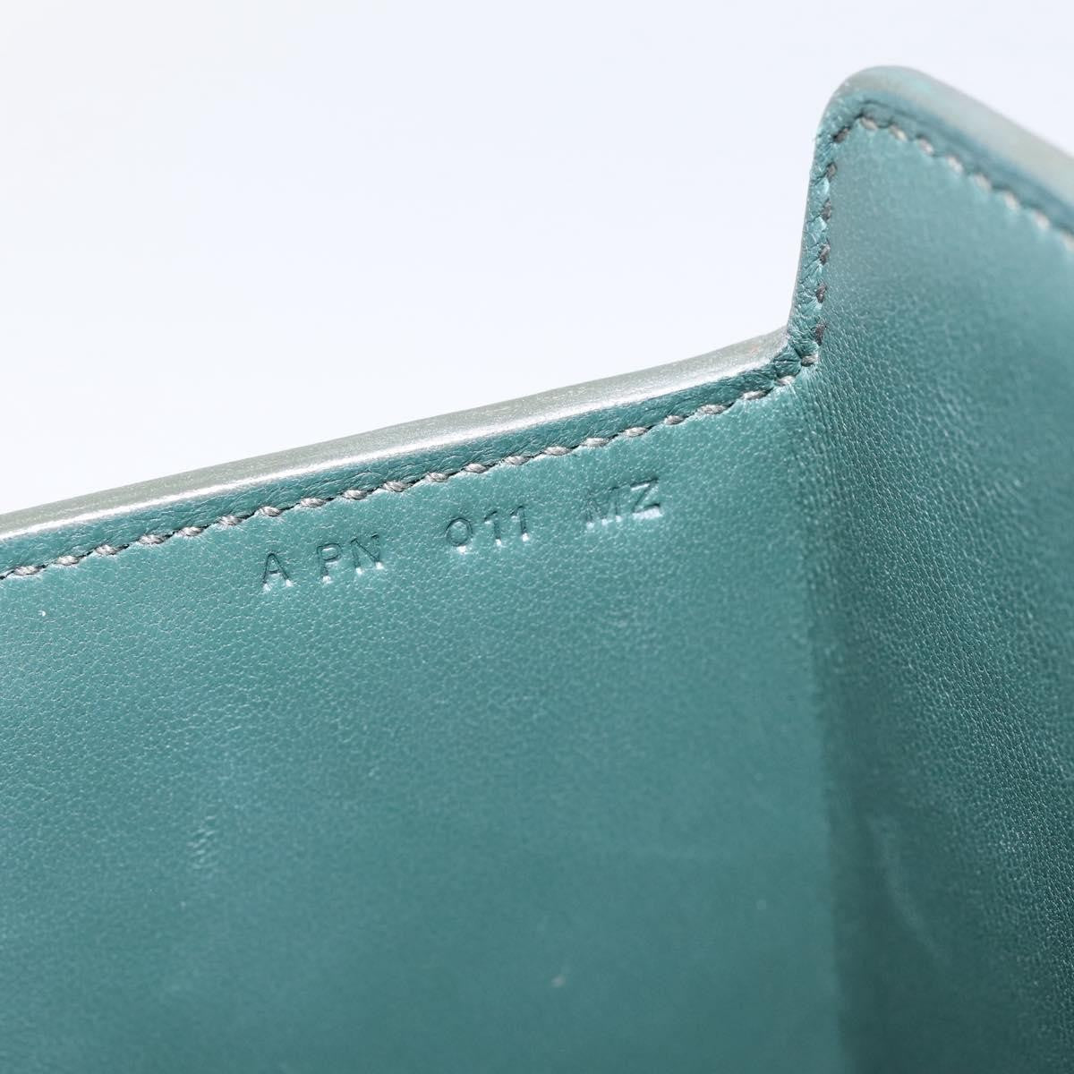Hermes Cinhetic Top Handle Chevre Mysore Green Leather Handbag (Pre-Owned)