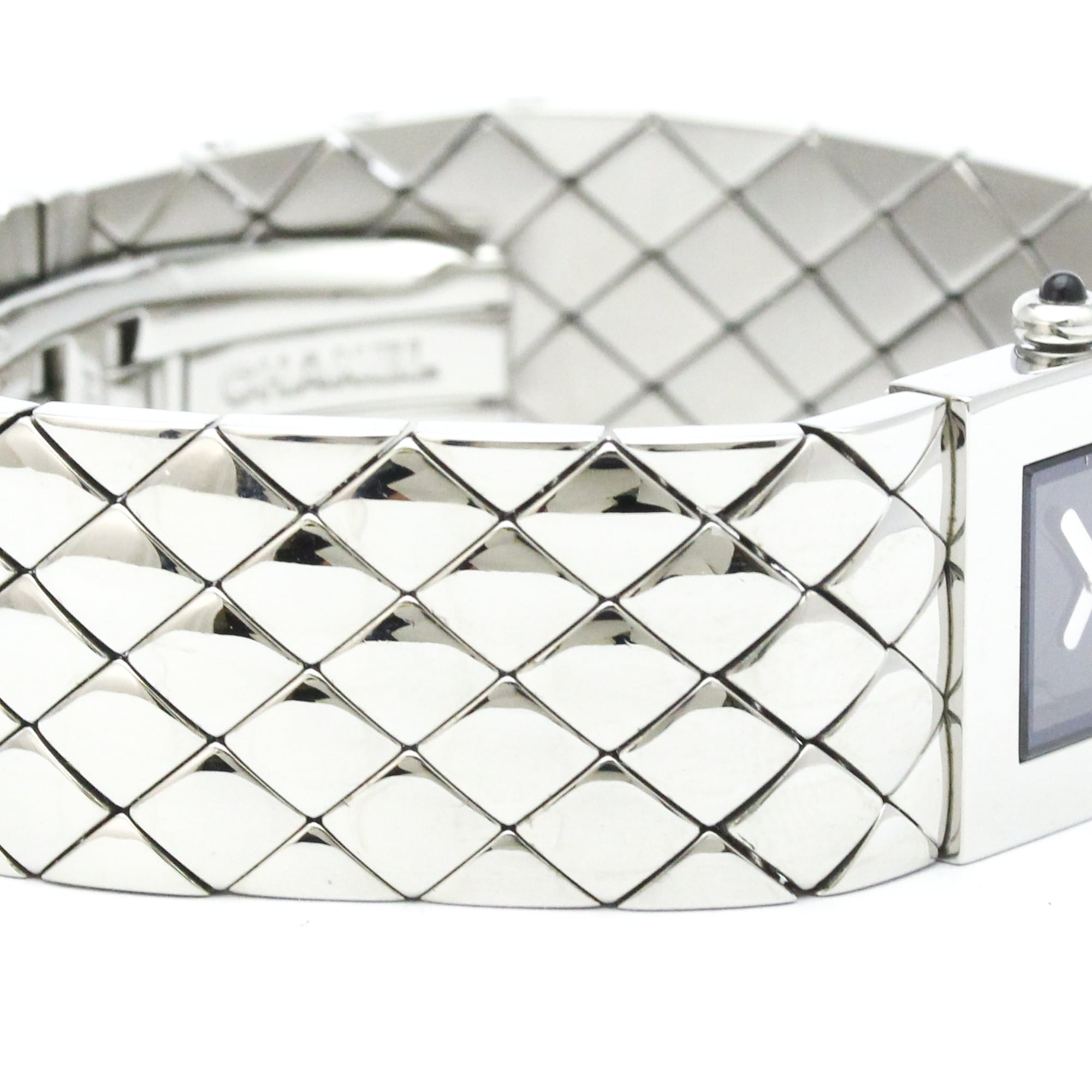 Chanel Matelasse Quartz Stainless Steel Watch (Pre-Owned)