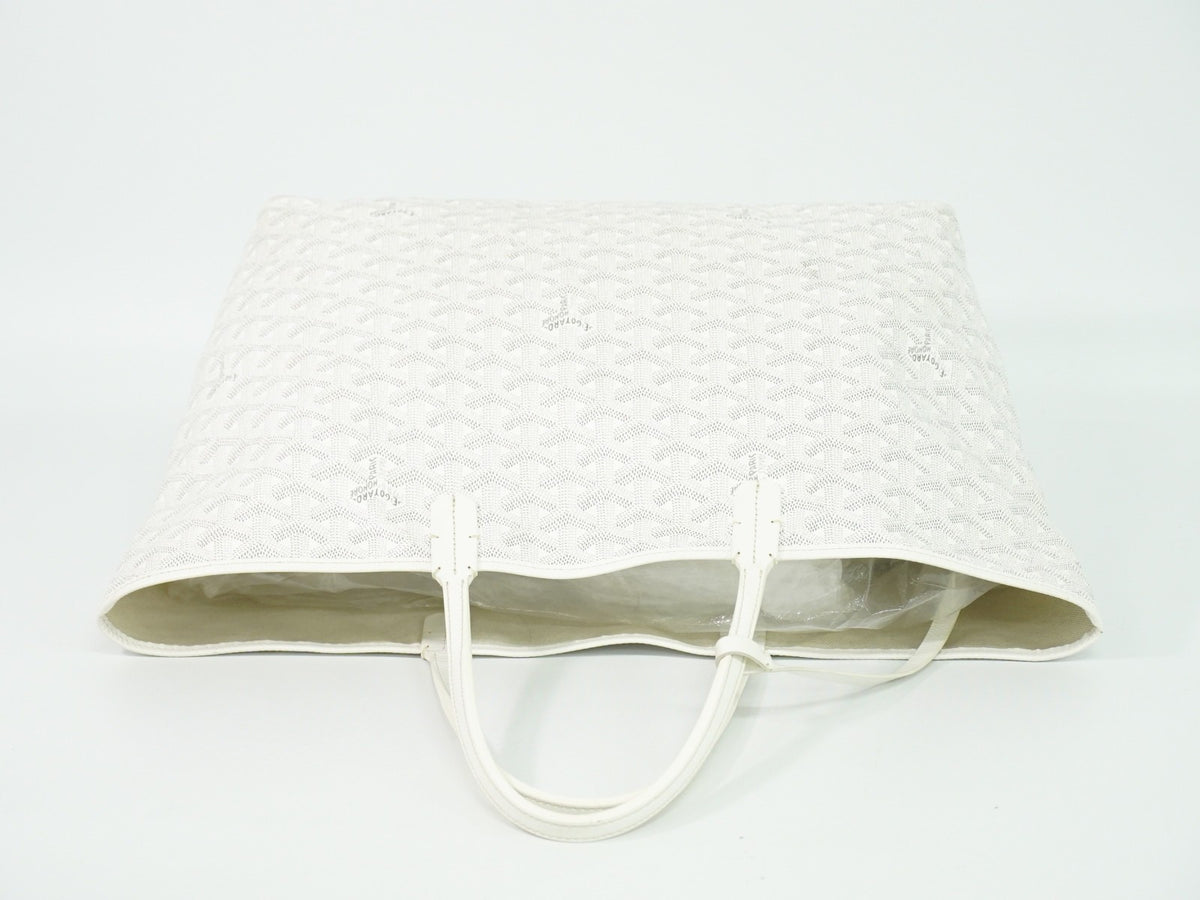 Goyard Artois Coated Canvas White Canvas Tote Bag Bag (Pre-Owned)