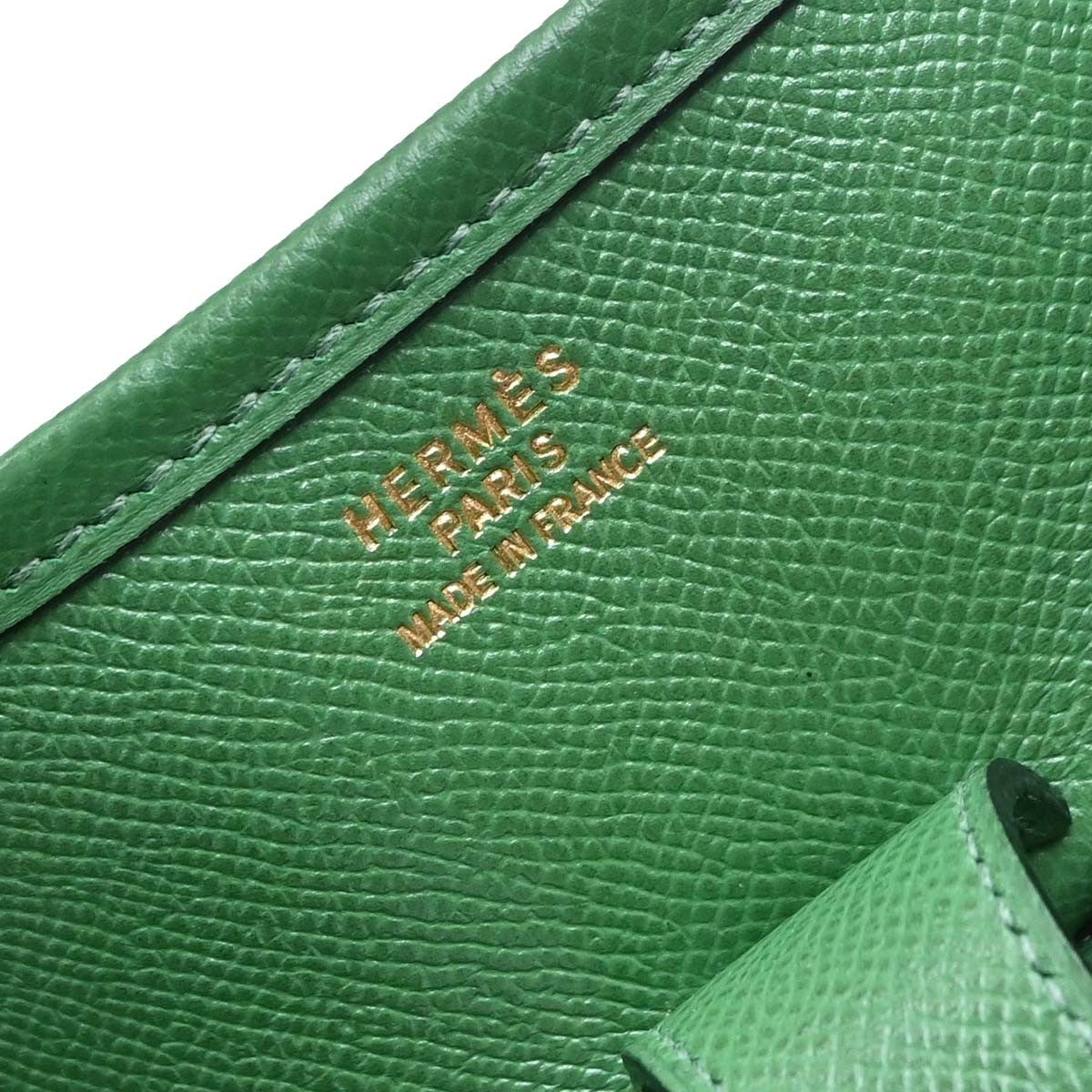 Hermes Evelyne Bag Gen Iii Courchevel Green Leather Shoulder Bag Bag (Pre-Owned)