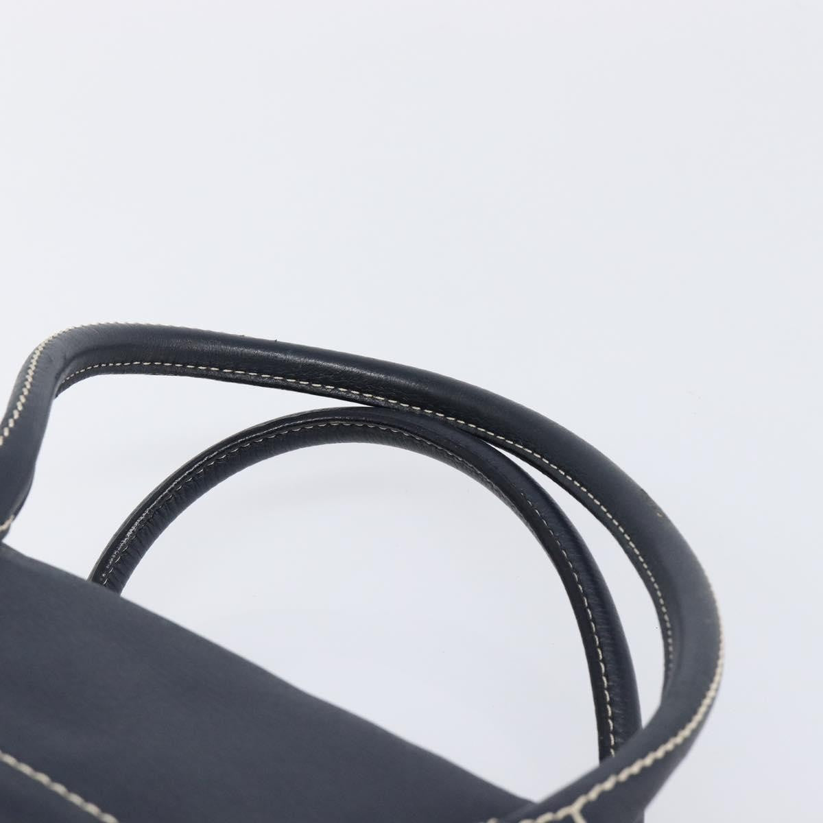 Celine Top Handle Leather Black Leather Handbag (Pre-Owned)