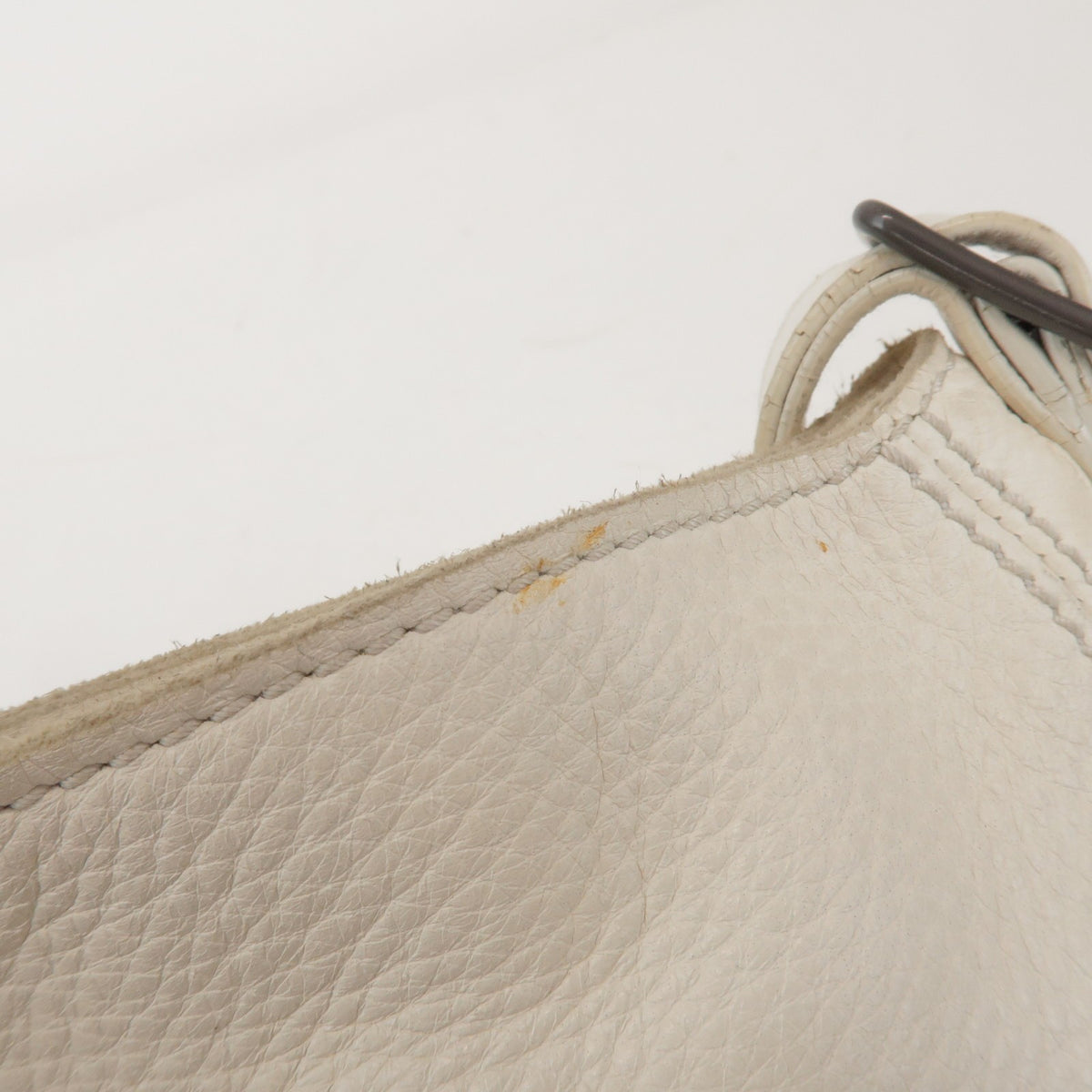 Bottega Veneta Shoulder Leather White Leather Shoulder Bag Bag (Pre-Owned)